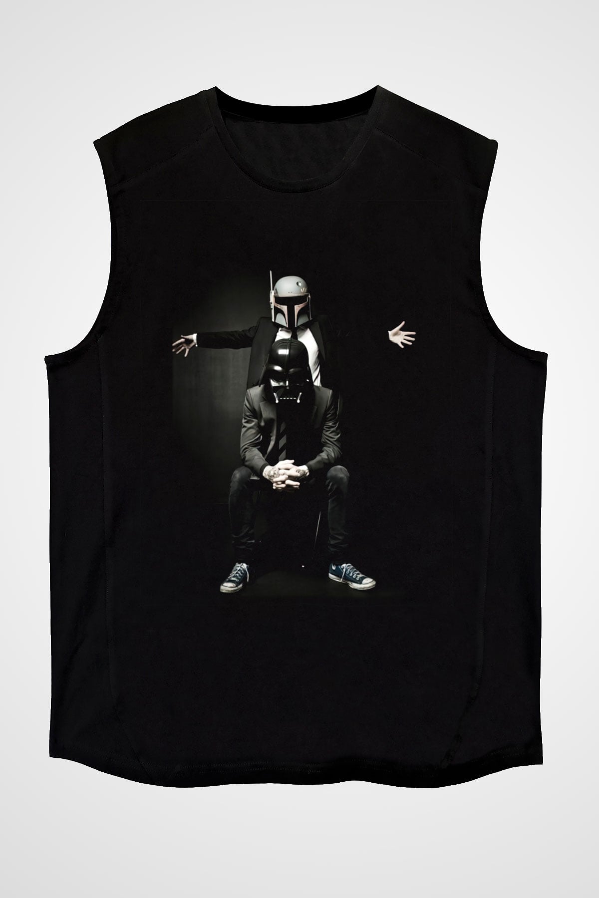 Star Wars Siyah Unisex Kolsuz Tişört