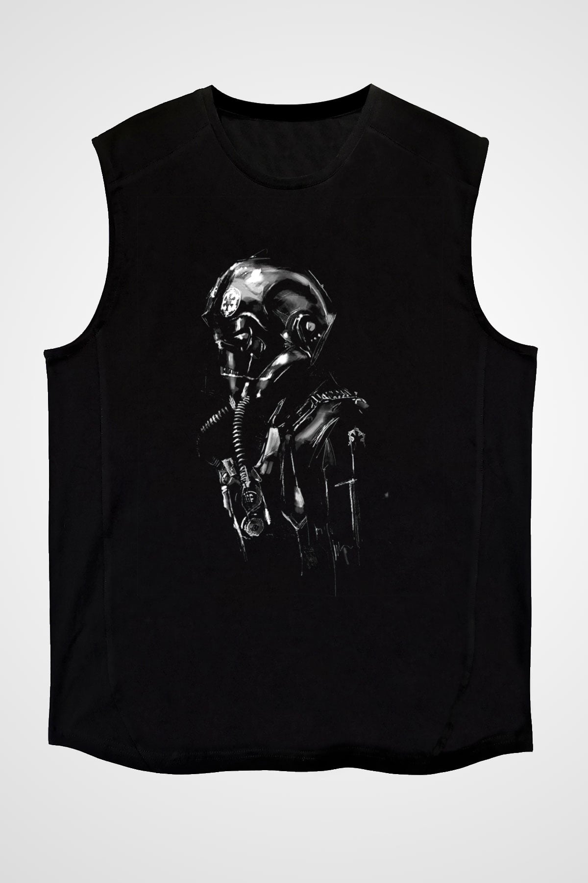 Star Wars Siyah Unisex Kolsuz Tişört