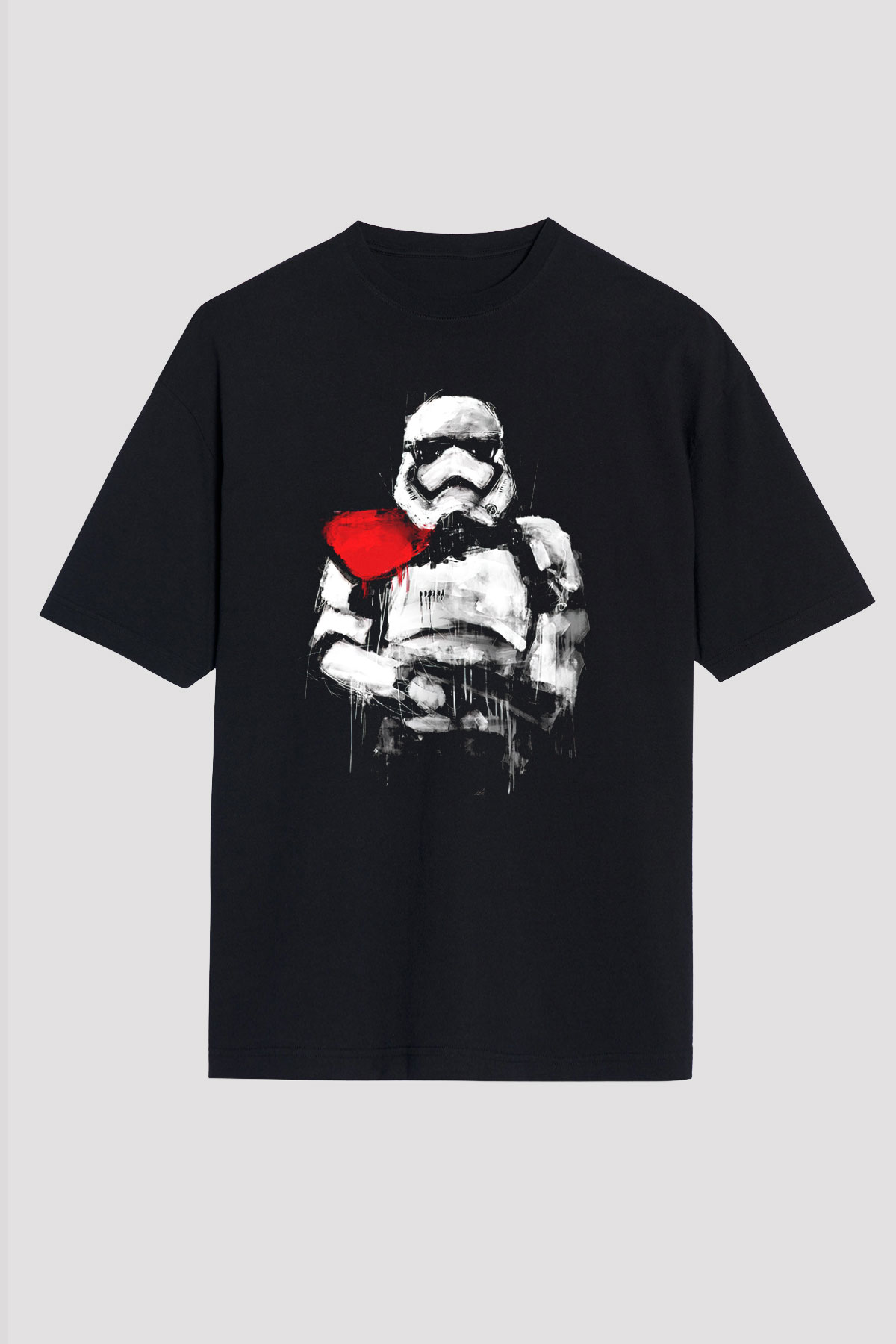 Star Wars Siyah Unisex Oversize Tişört T-Shirt