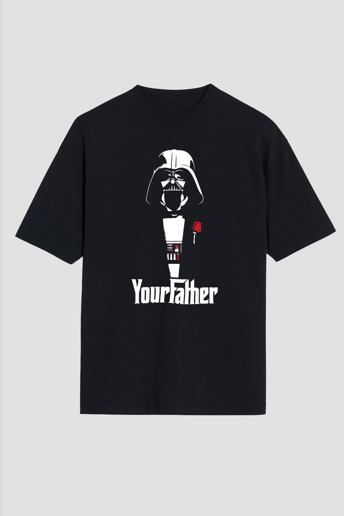 Star Wars Siyah Unisex Oversize Tişört T-Shirt