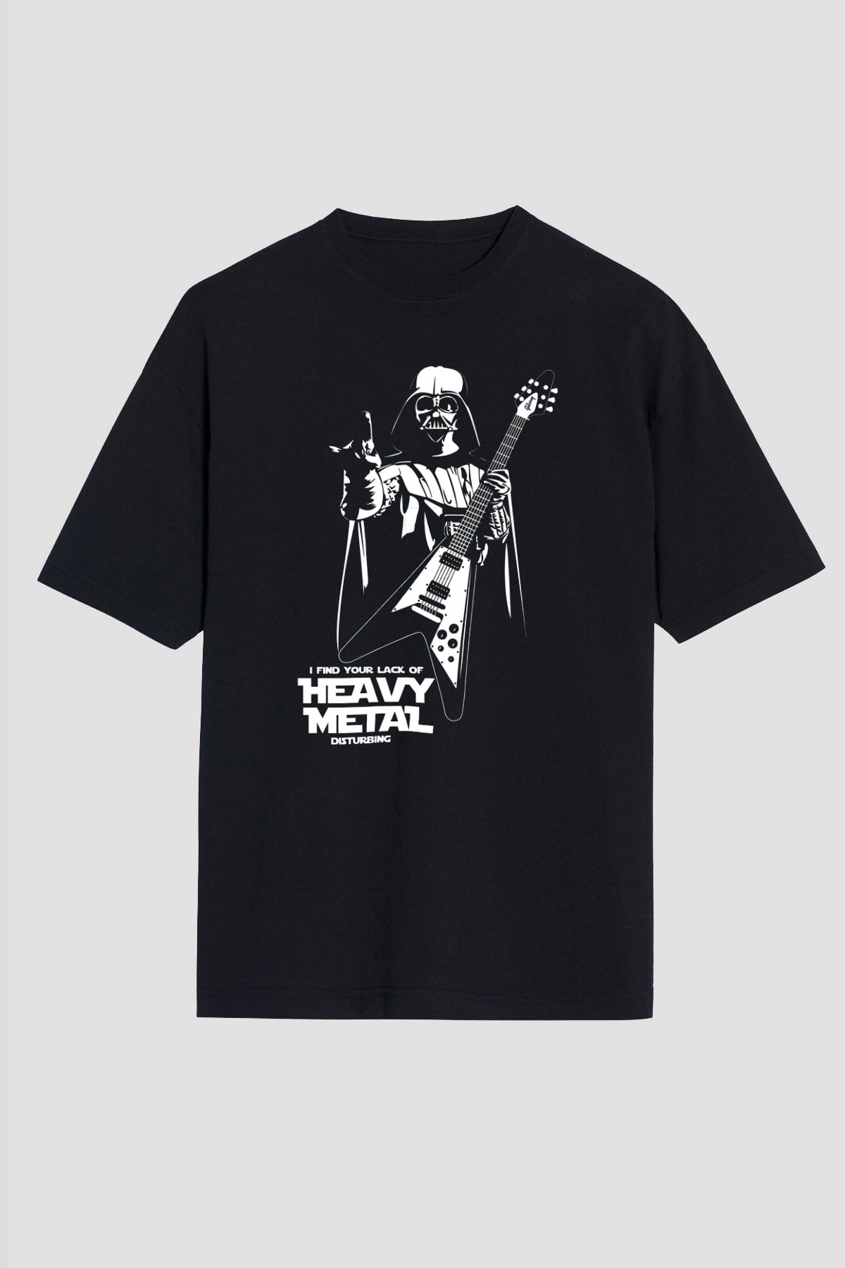 Star Wars Siyah Unisex Oversize Tişört T-Shirt