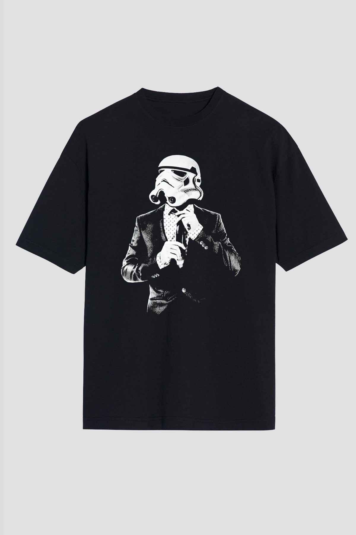 Star Wars Siyah Unisex Oversize Tişört T-Shirt