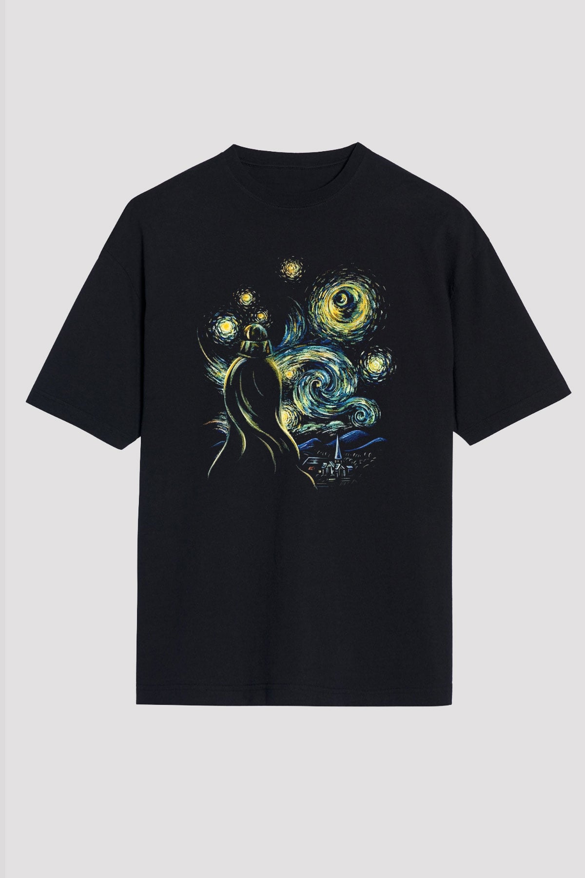 Star Wars Siyah Unisex Oversize Tişört T-Shirt