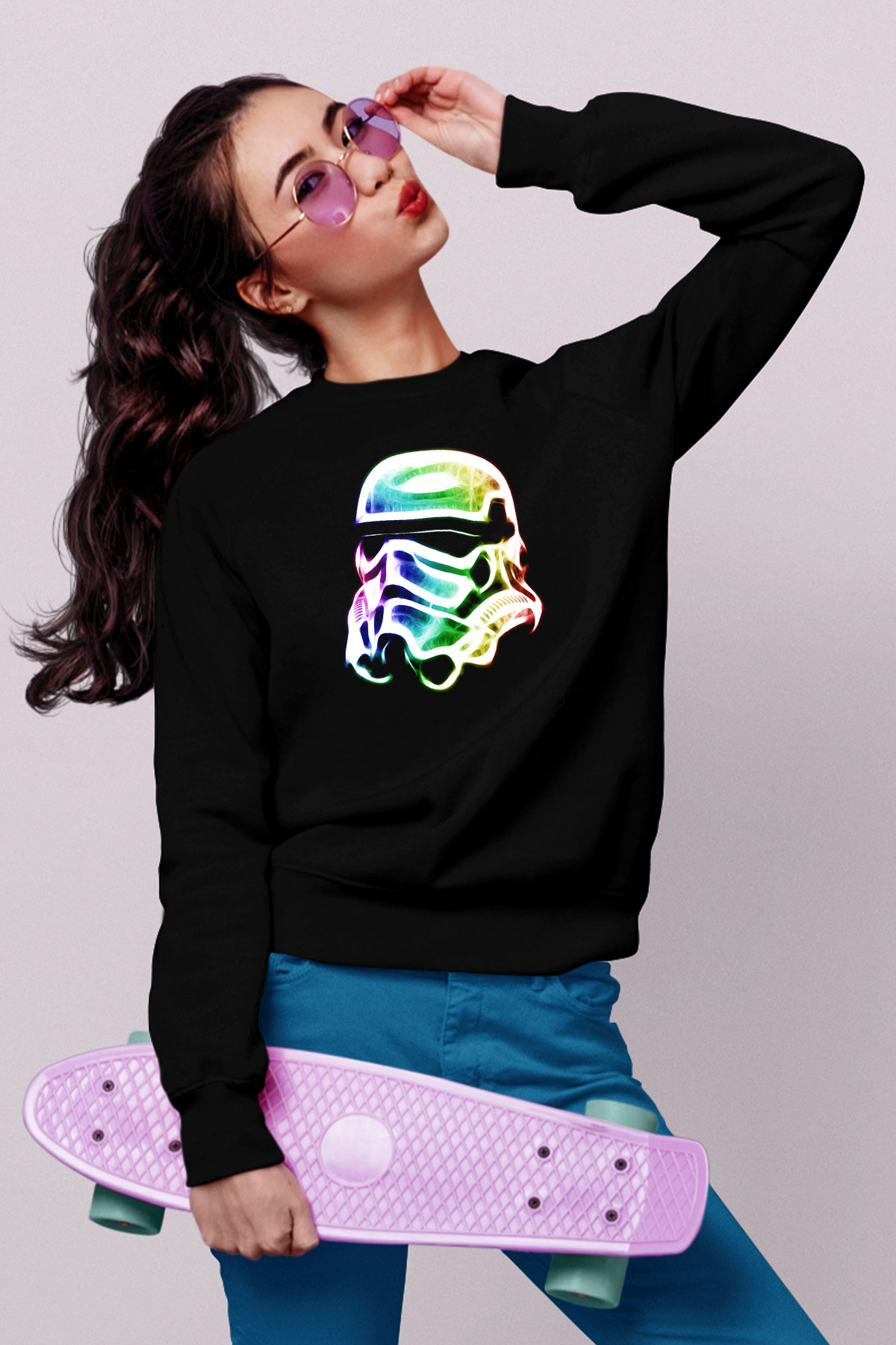 Star Wars Siyah Unisex Sweatshirt