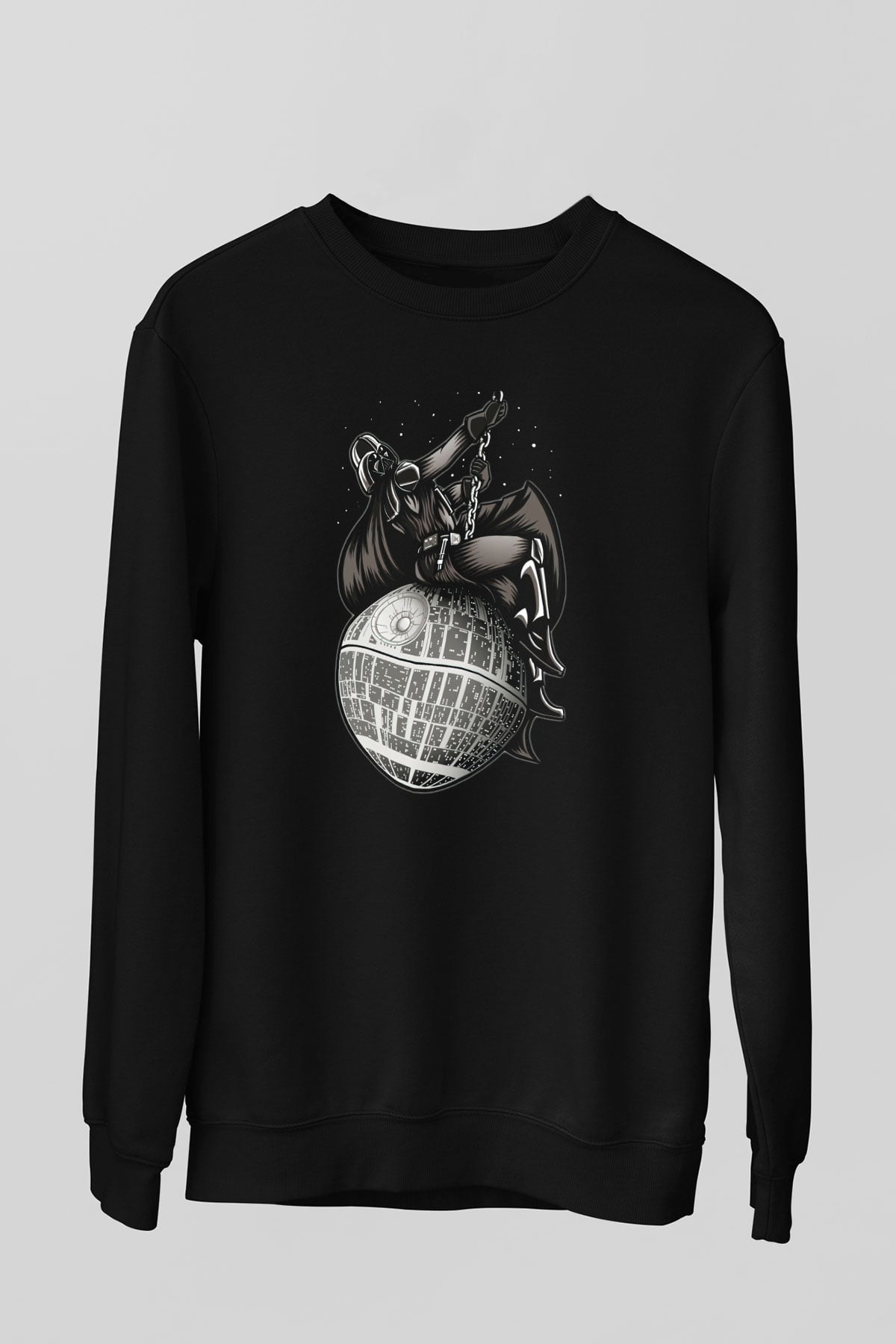 Star Wars Siyah Unisex Sweatshirt
