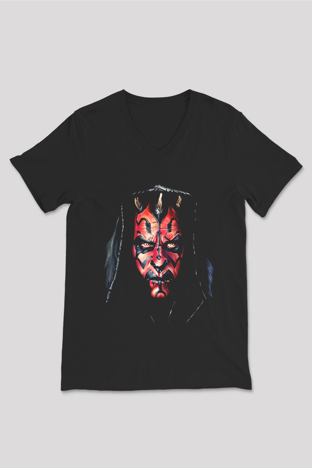 Star Wars Siyah Unisex V Yaka Tişört T-Shirt