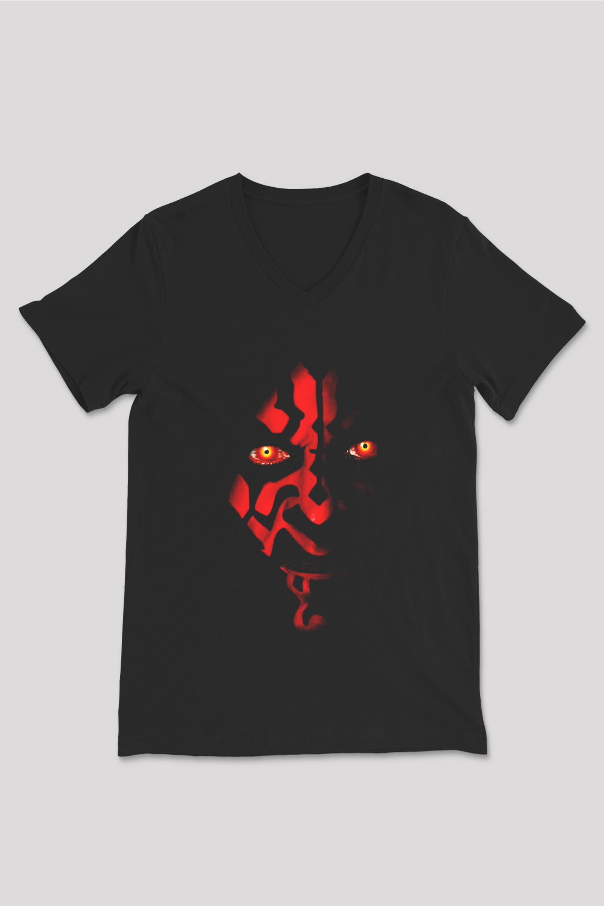 Star Wars Siyah Unisex V Yaka Tişört T-Shirt