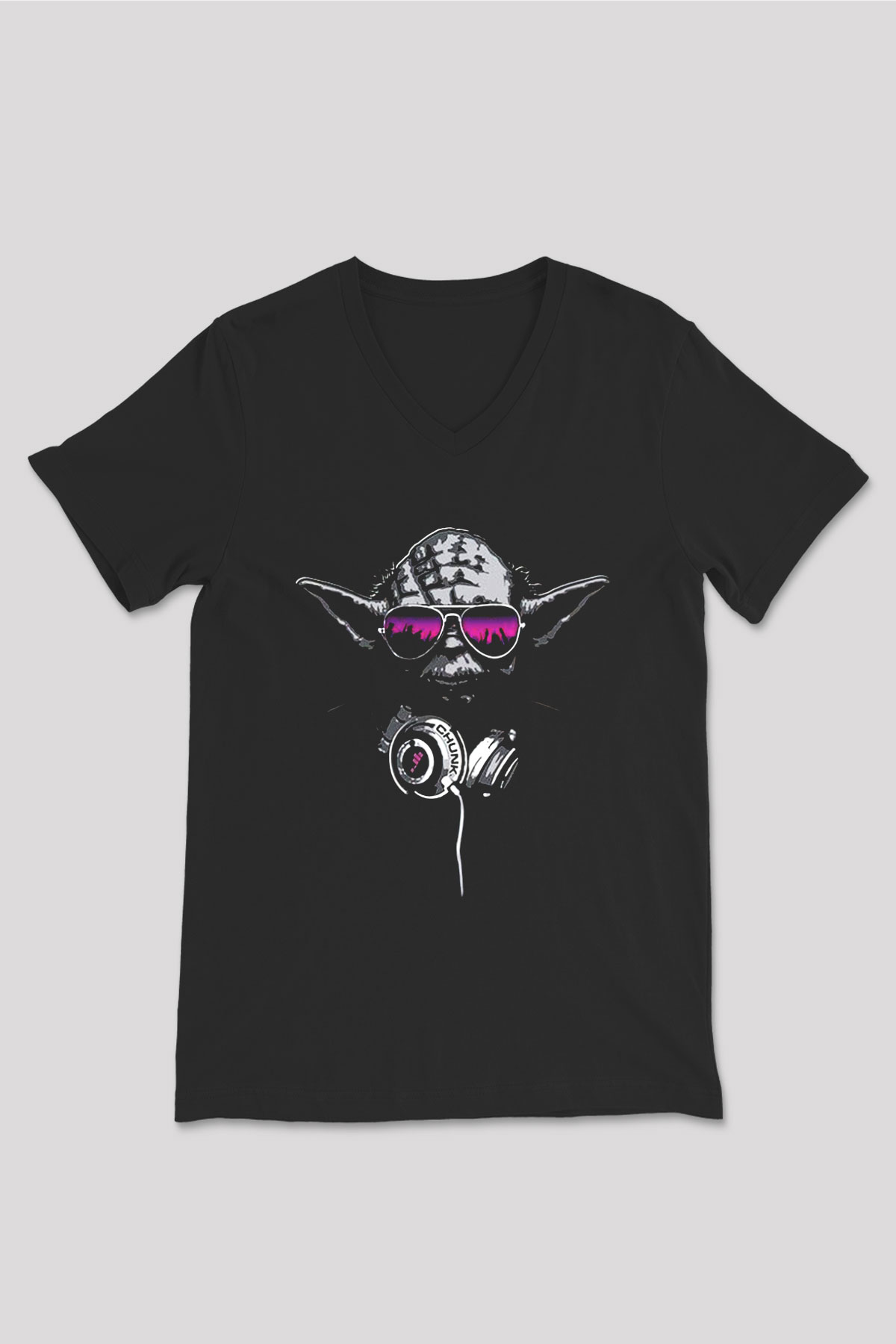 Star Wars Siyah Unisex V Yaka Tişört T-Shirt