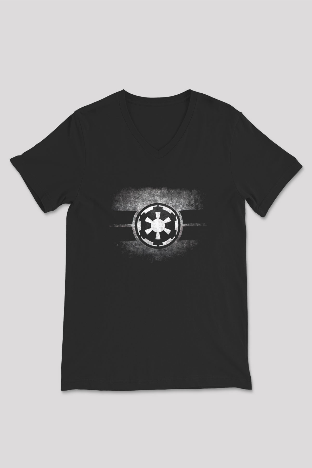Star Wars Siyah Unisex V Yaka Tişört T-Shirt