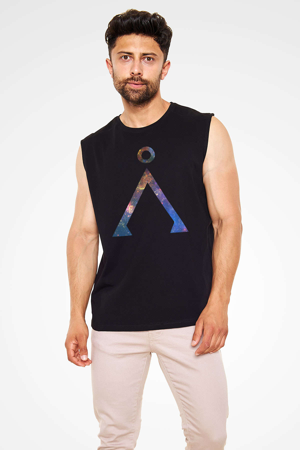 Stargate SG-1 Siyah Unisex Kolsuz Tişört
