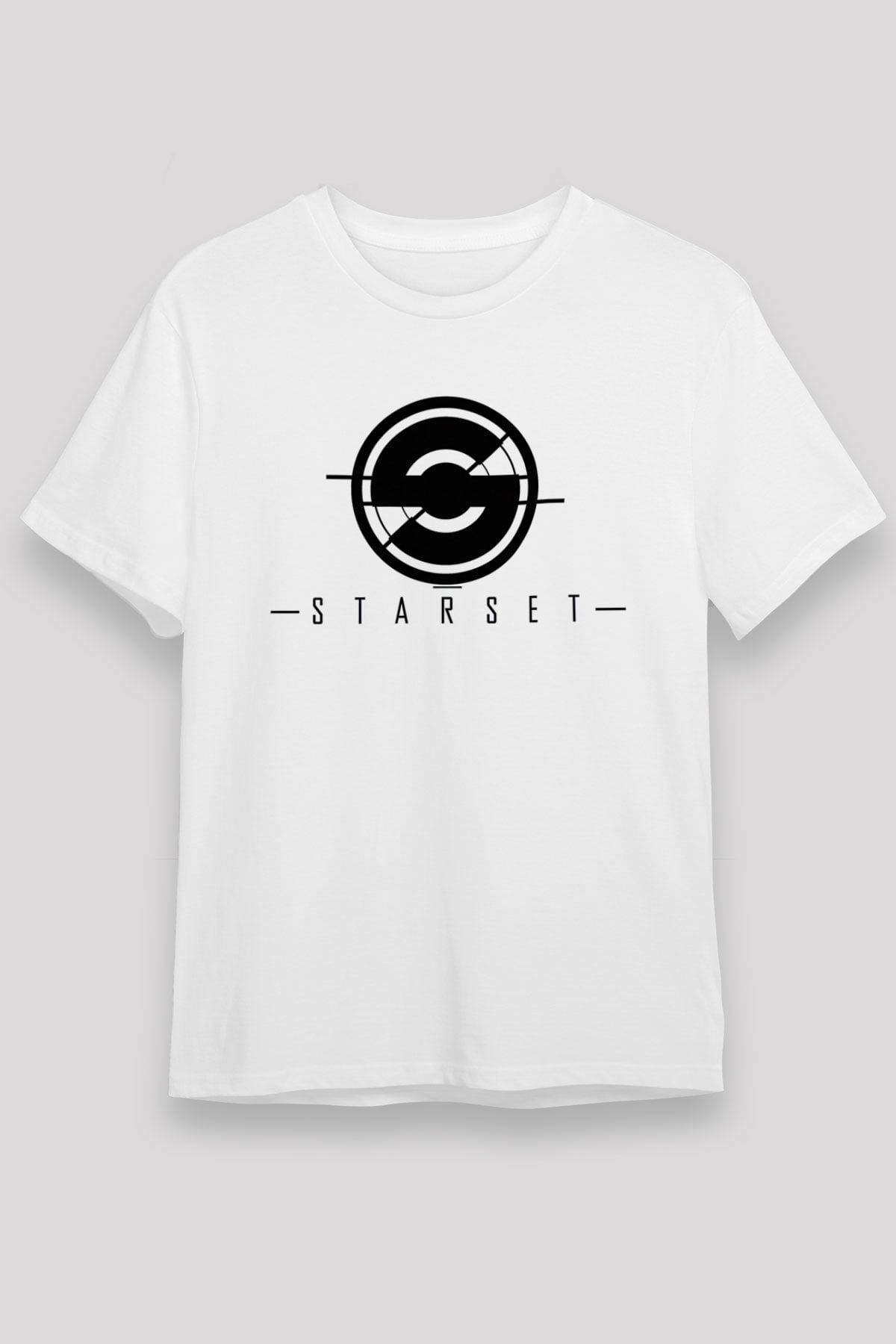 Starset Baskılı Unisex Beyaz Tişört - Tshirt