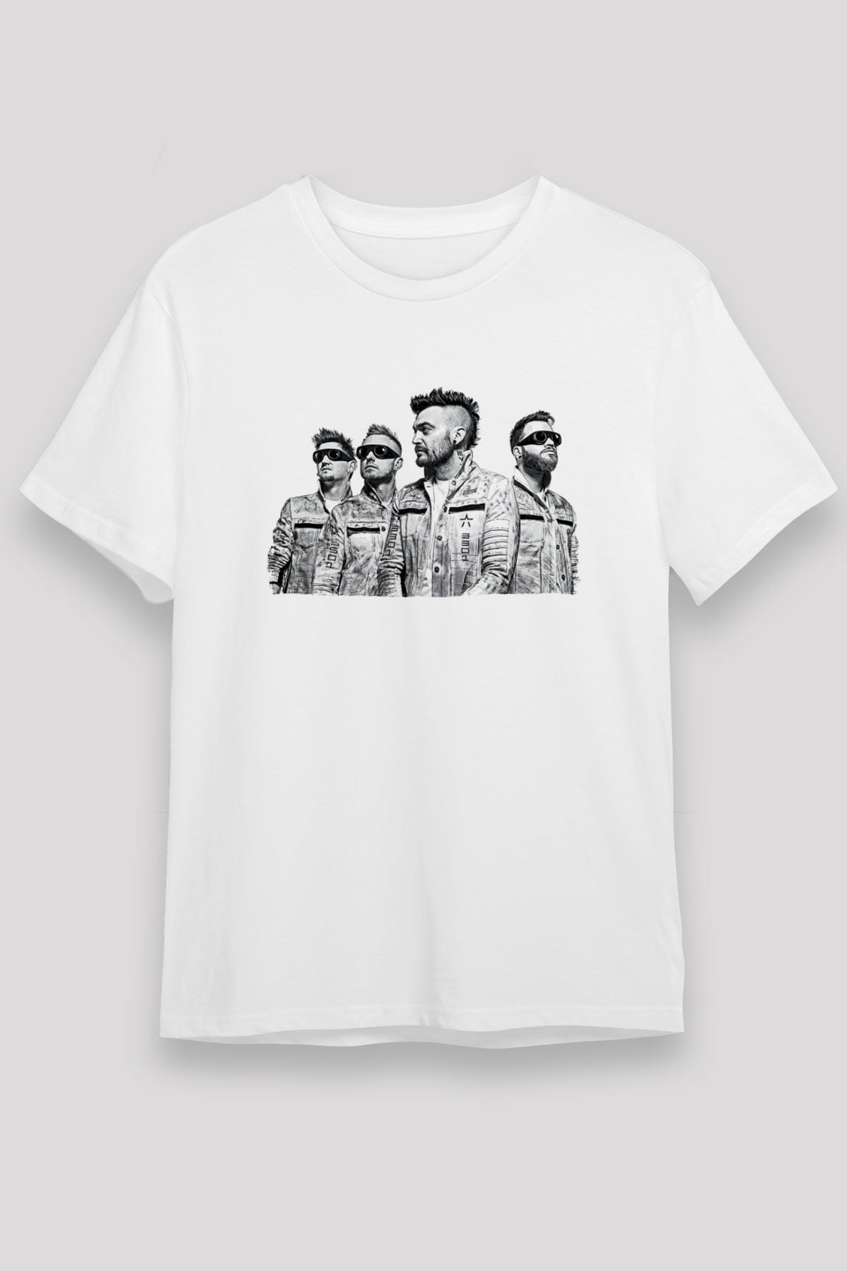 Starset Baskılı Unisex Beyaz Tişört - Tshirt