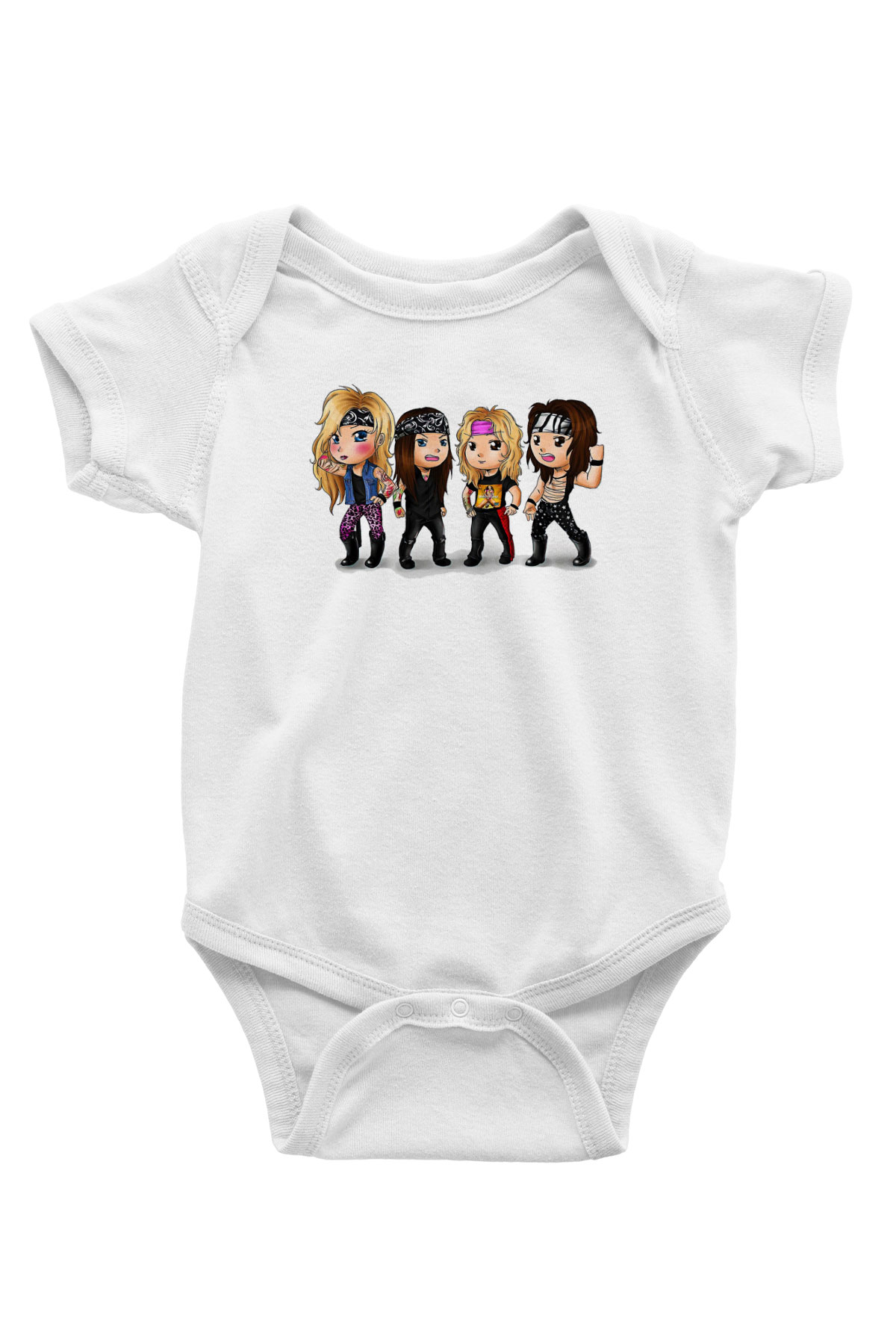 Starset Baskılı Unisex Siyah Bebek Body - Zıbın