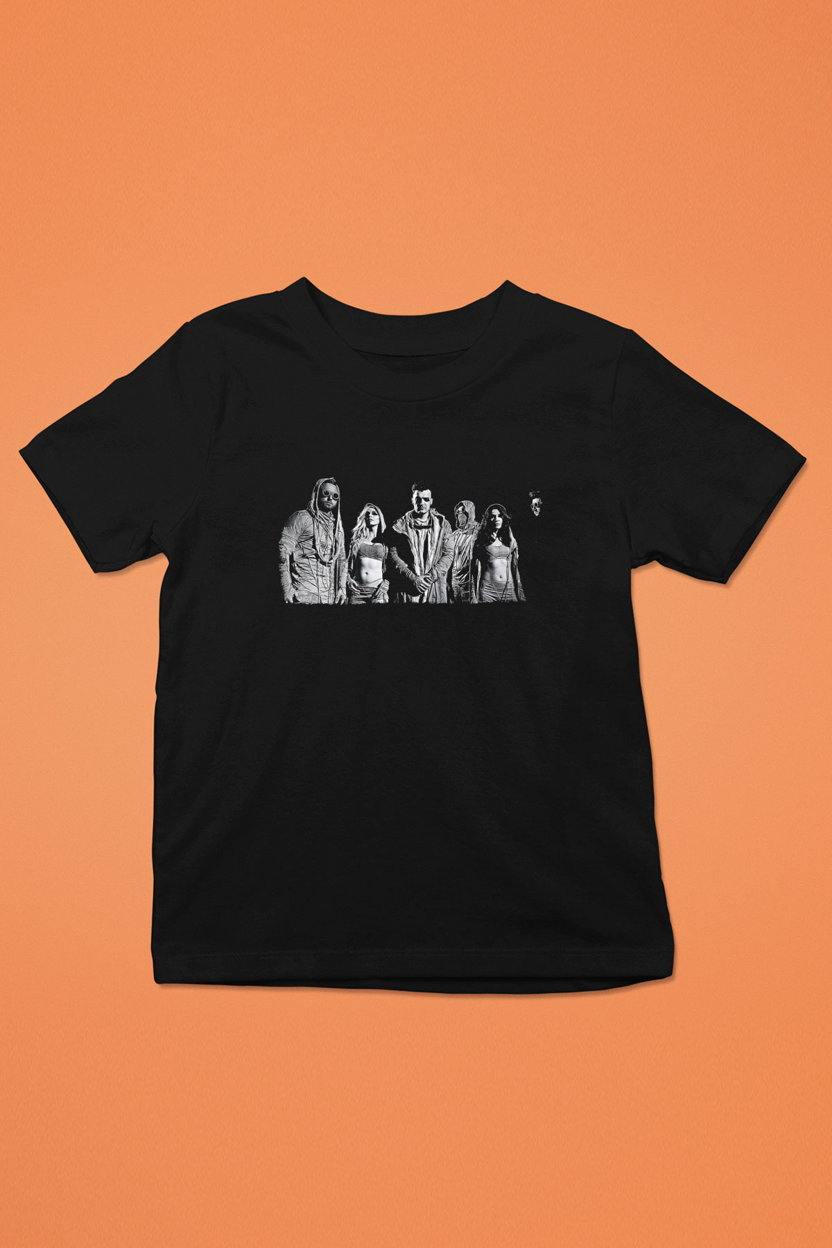 Starset Baskılı Unisex Siyah Çocuk Tişört - Tshirt