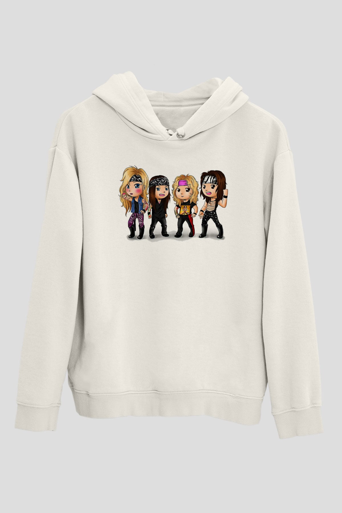 Starset Baskılı Unisex Siyah Kapüşonlu Sweatshirt