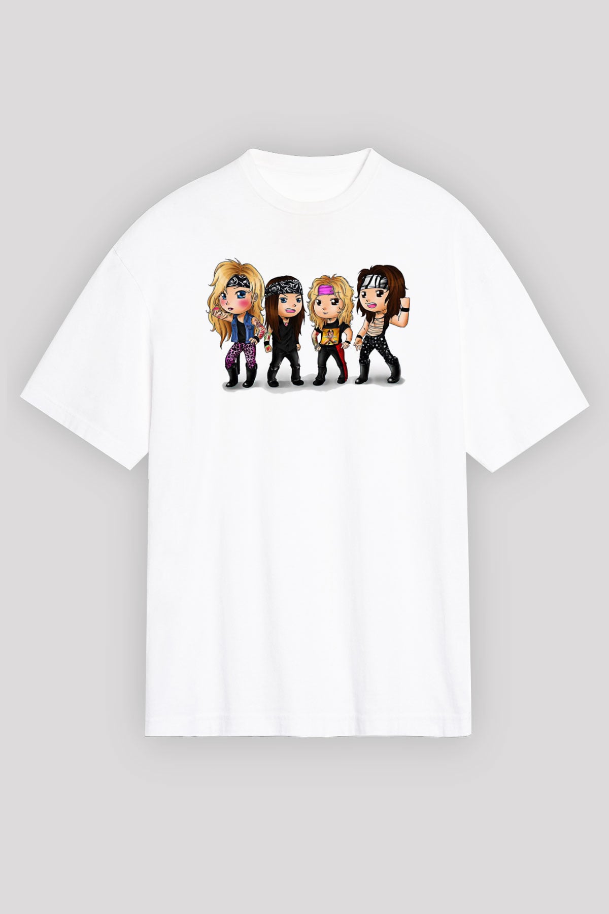 Starset Baskılı Unisex Siyah Oversize Tişört - Tshirt