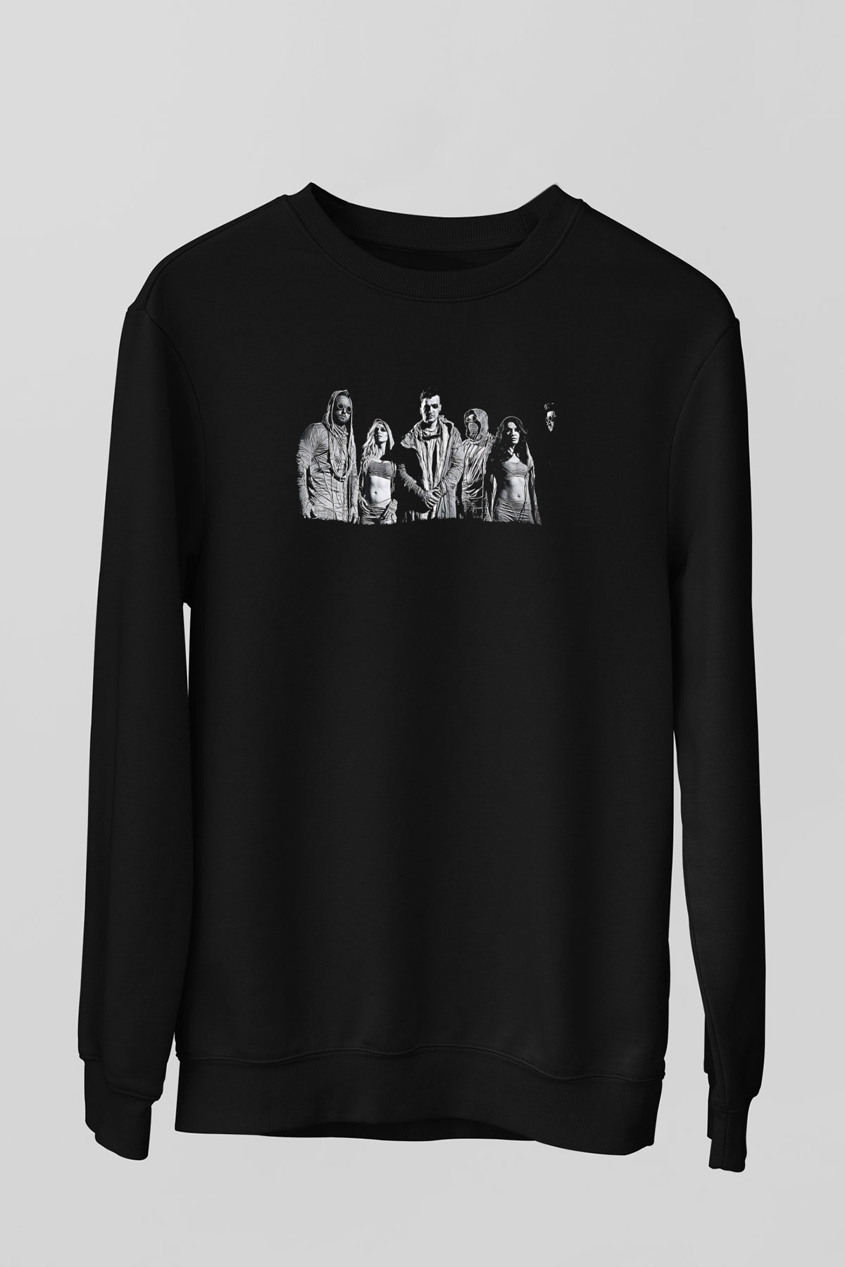 Starset Baskılı Unisex Siyah Sweatshirt