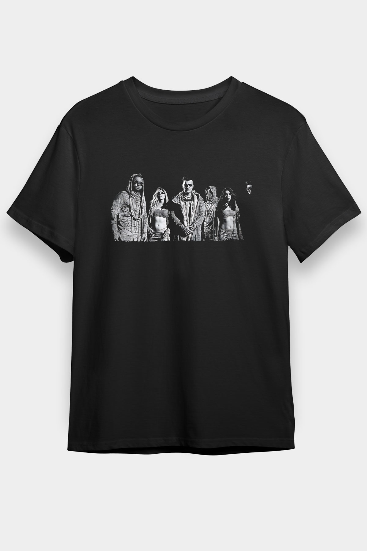 Starset Baskılı Unisex Siyah Tişört - Tshirt