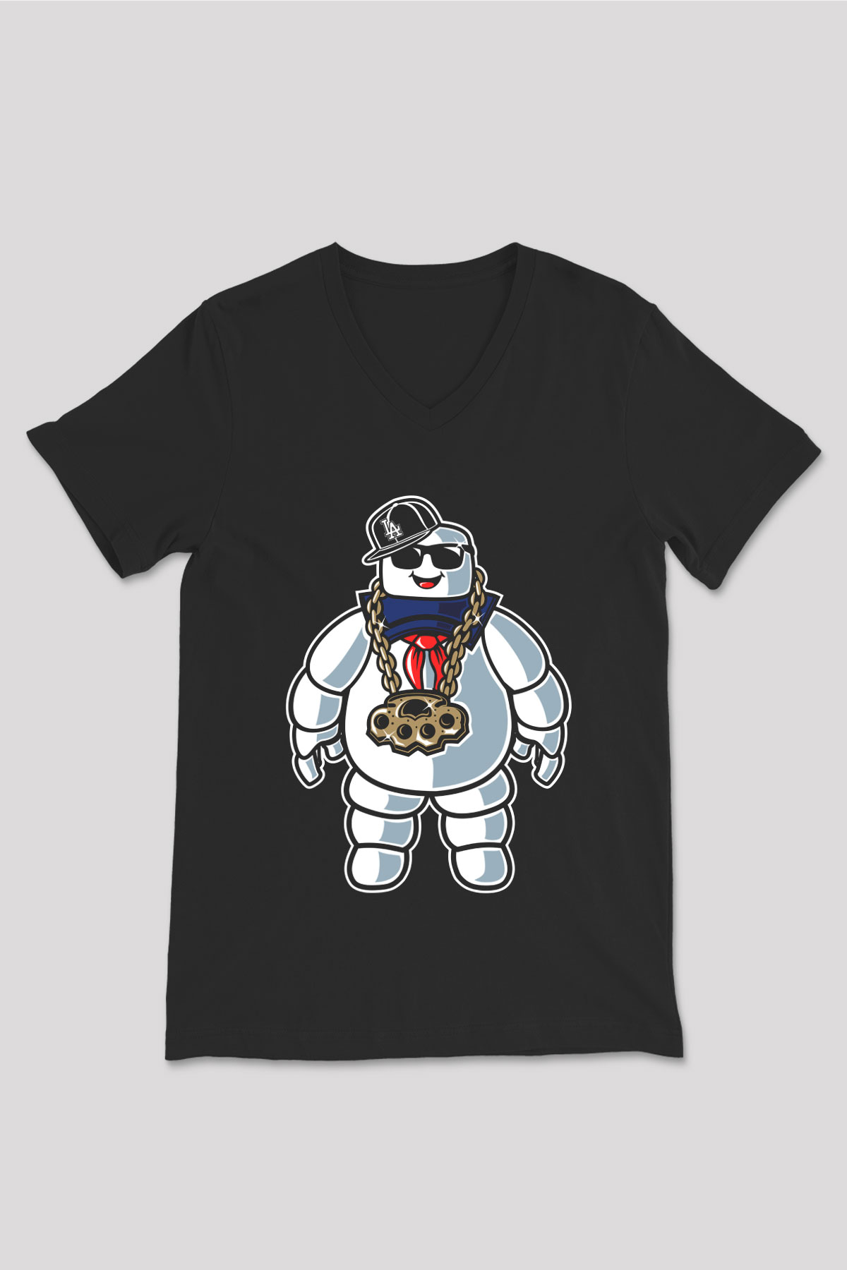 Stay Dope Baskılı Unisex Siyah V Yaka Tişört