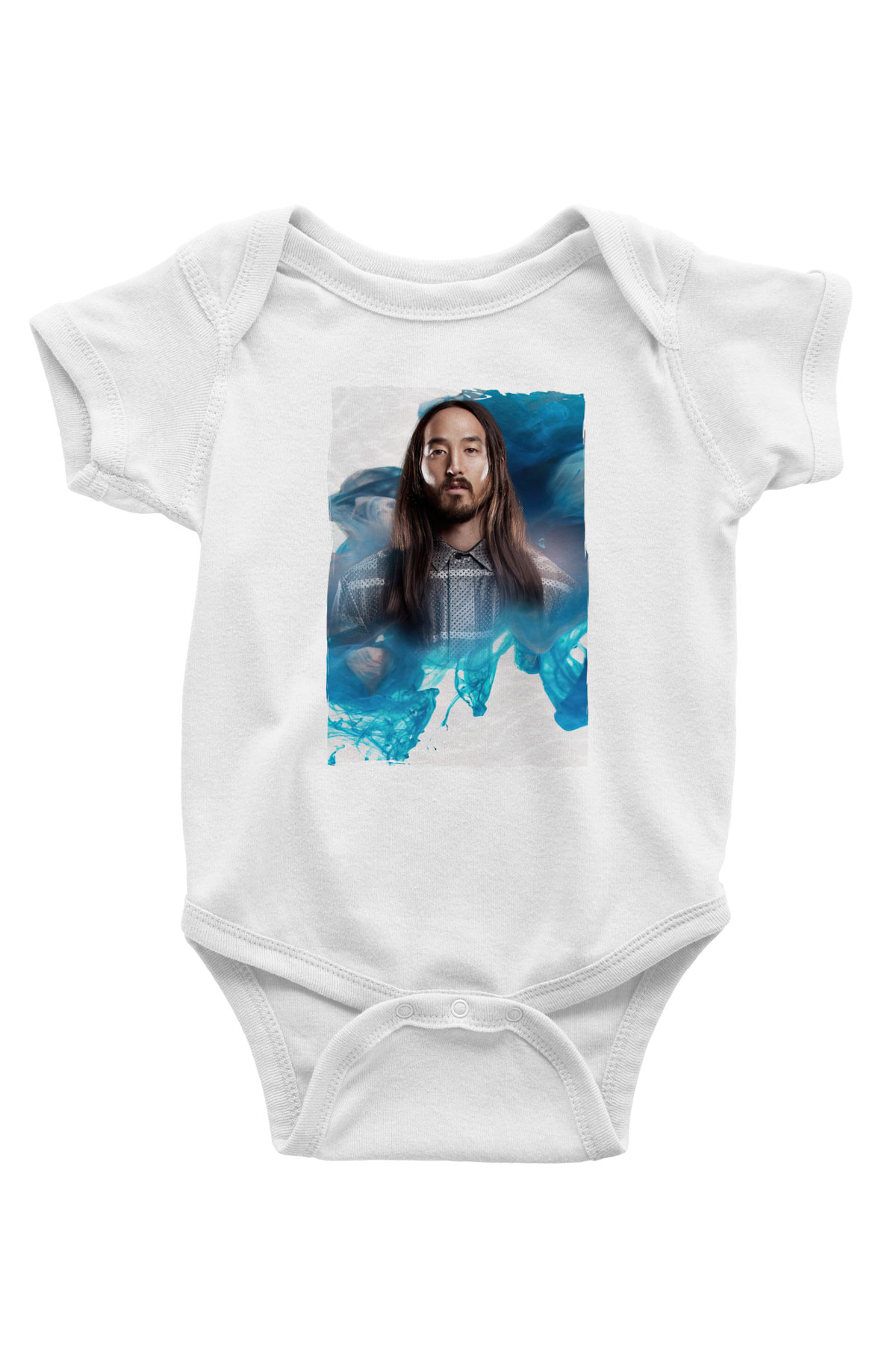 Steve Aoki Beyaz Bebek Body - Zıbın