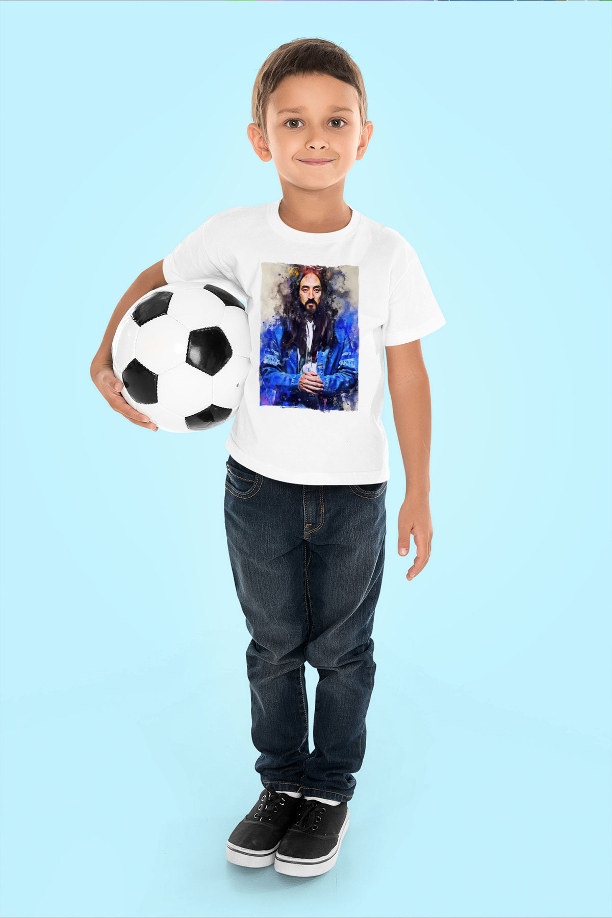 Steve Aoki Beyaz Unisex Çocuk Tişört