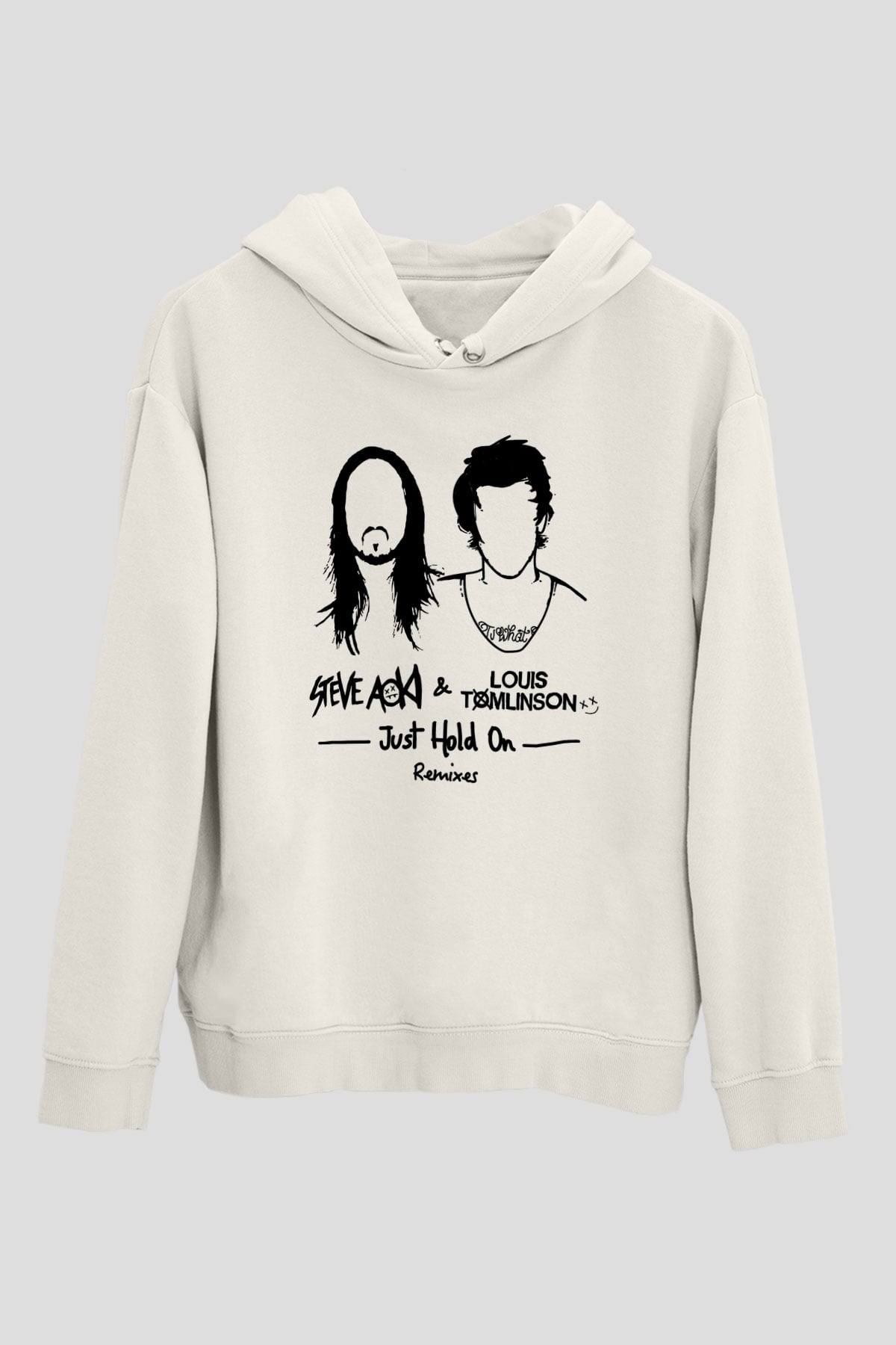 Steve Aoki Beyaz Unisex Kapüşonlu Sweatshirt