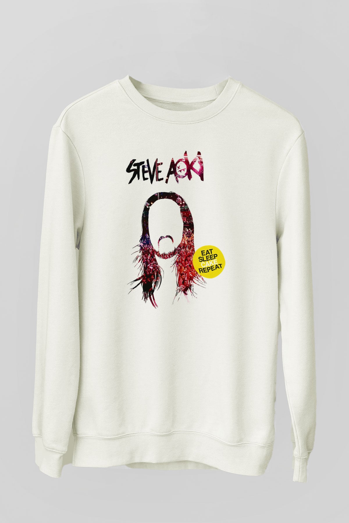 Steve Aoki Beyaz Unisex Sweatshirt
