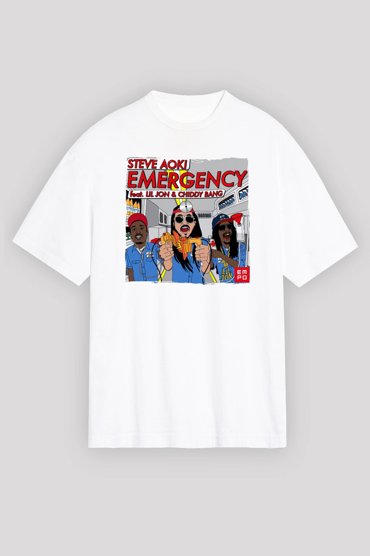 Steve Aoki Beyaz Unisex Tişört T-Shirt - TişörtFabrikası