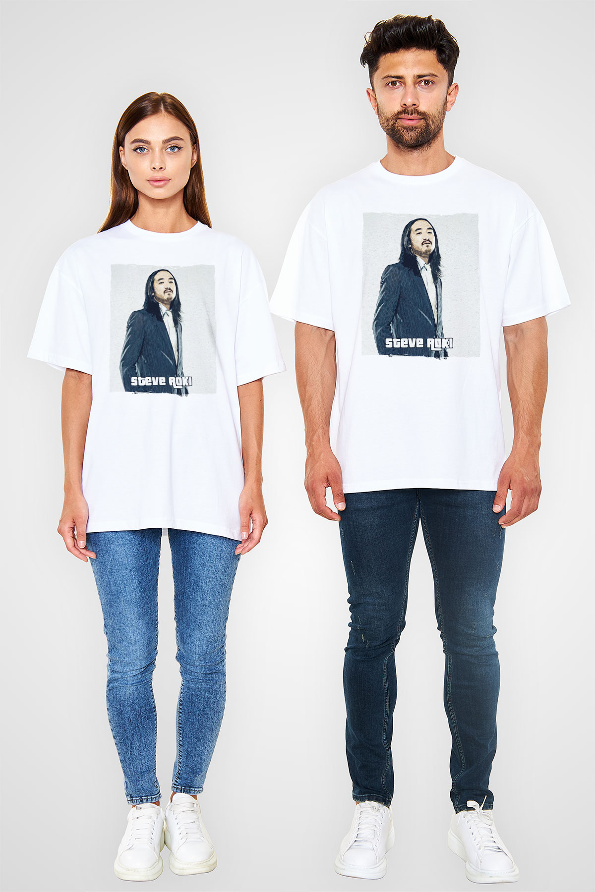 Steve Aoki Beyaz Unisex Tişört T-Shirt - TişörtFabrikası