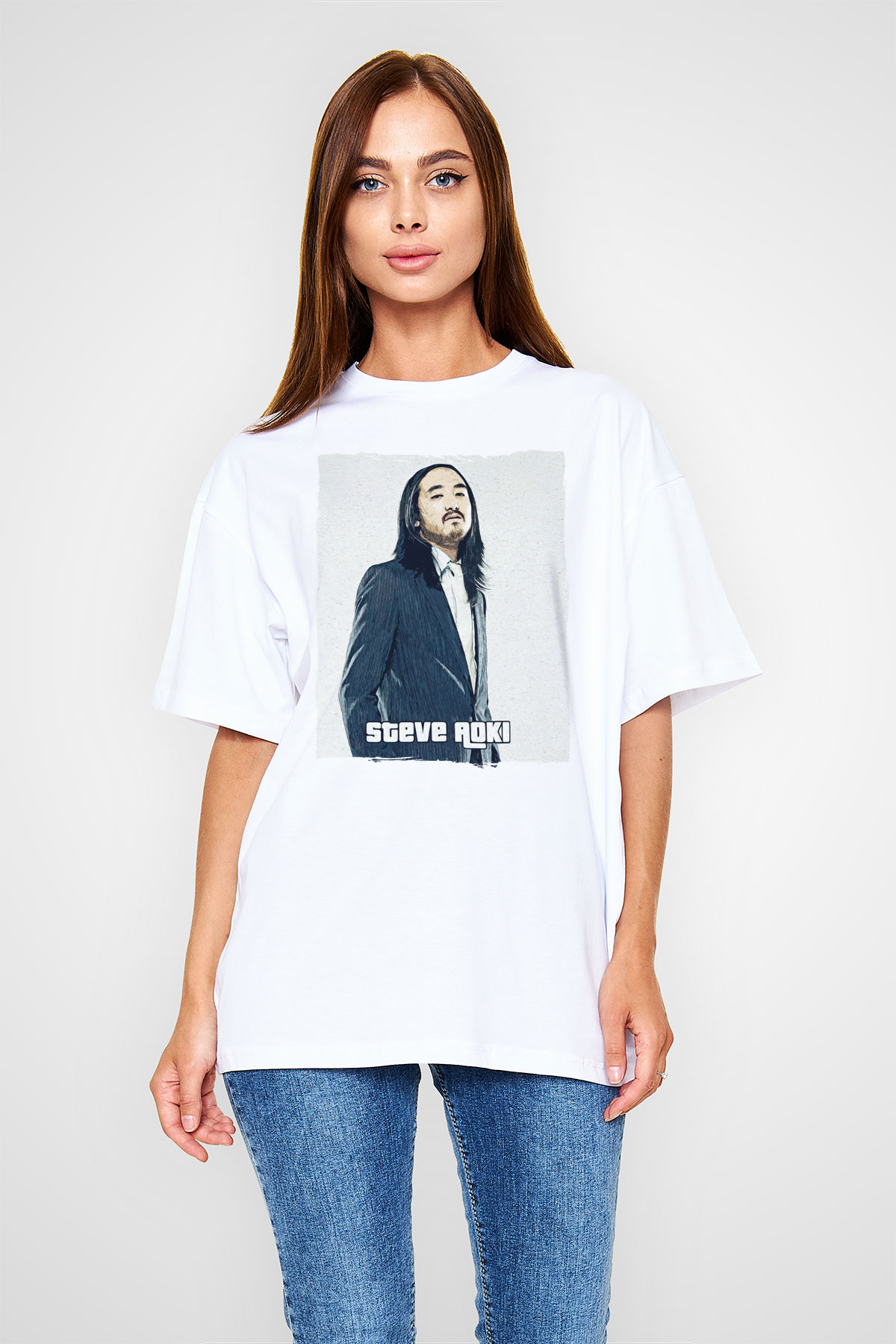 Steve Aoki Beyaz Unisex Tişört T-Shirt - TişörtFabrikası