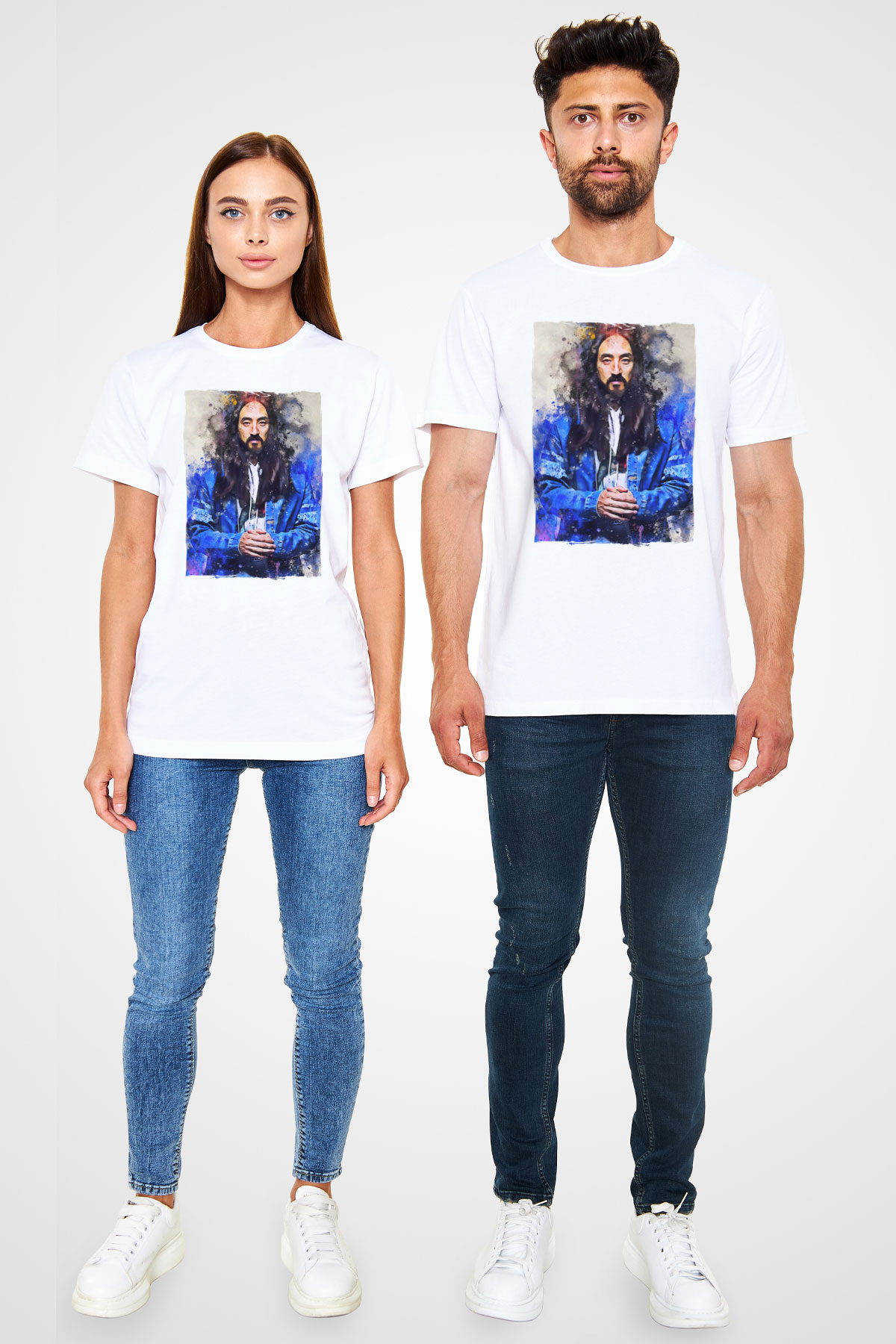 Steve Aoki Beyaz Unisex Tişört T-Shirt - TişörtFabrikası