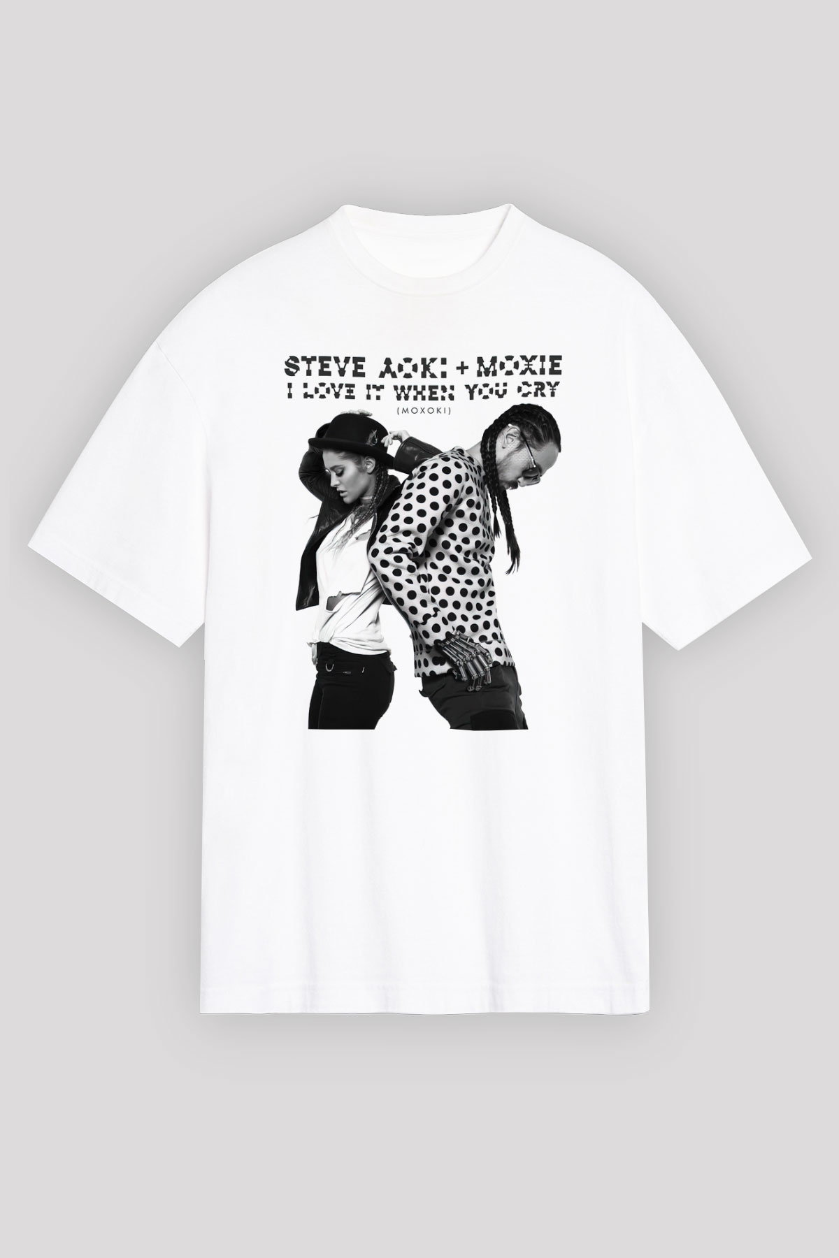 Steve Aoki Beyaz Unisex Tişört T-Shirt - TişörtFabrikası