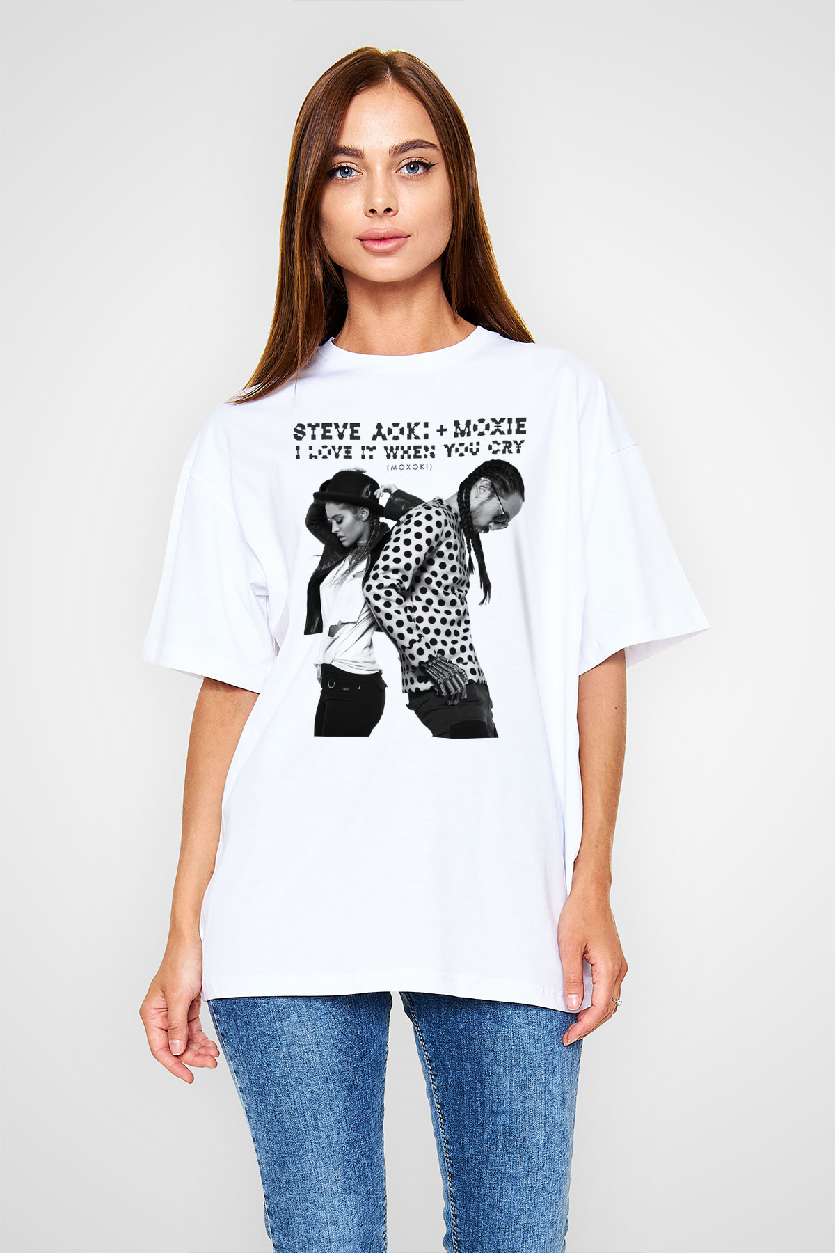 Steve Aoki Beyaz Unisex Tişört T-Shirt - TişörtFabrikası