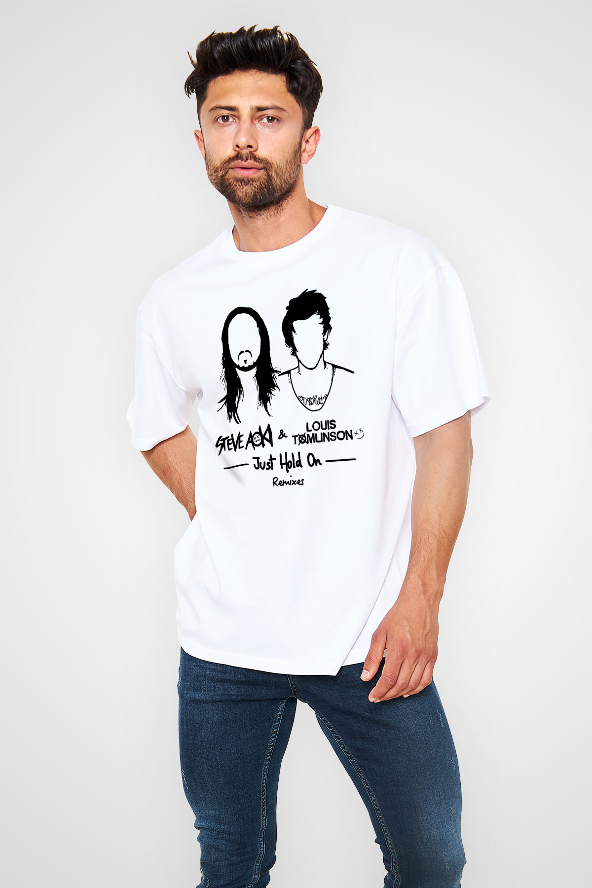 Steve Aoki Beyaz Unisex Tişört T-Shirt - TişörtFabrikası