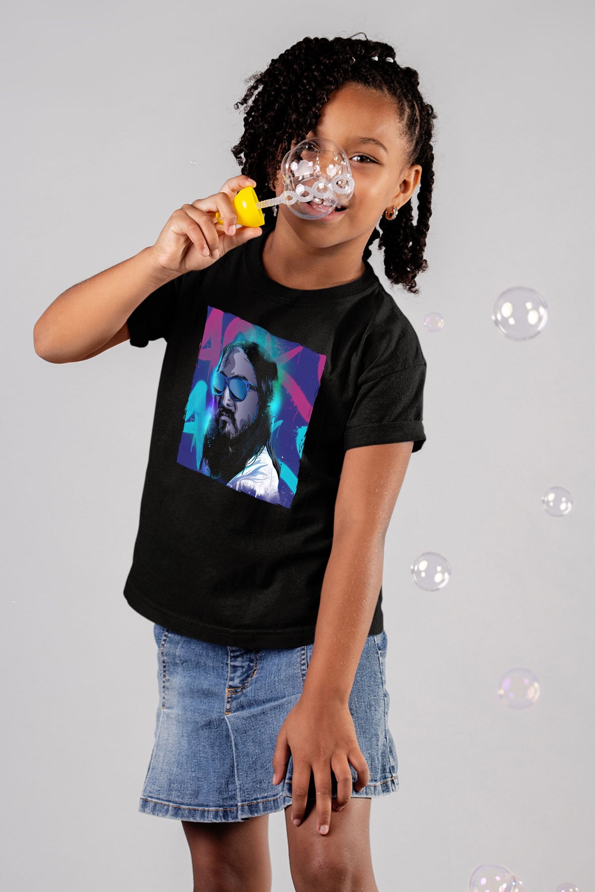Steve Aoki Siyah Unisex Çocuk Tişört
