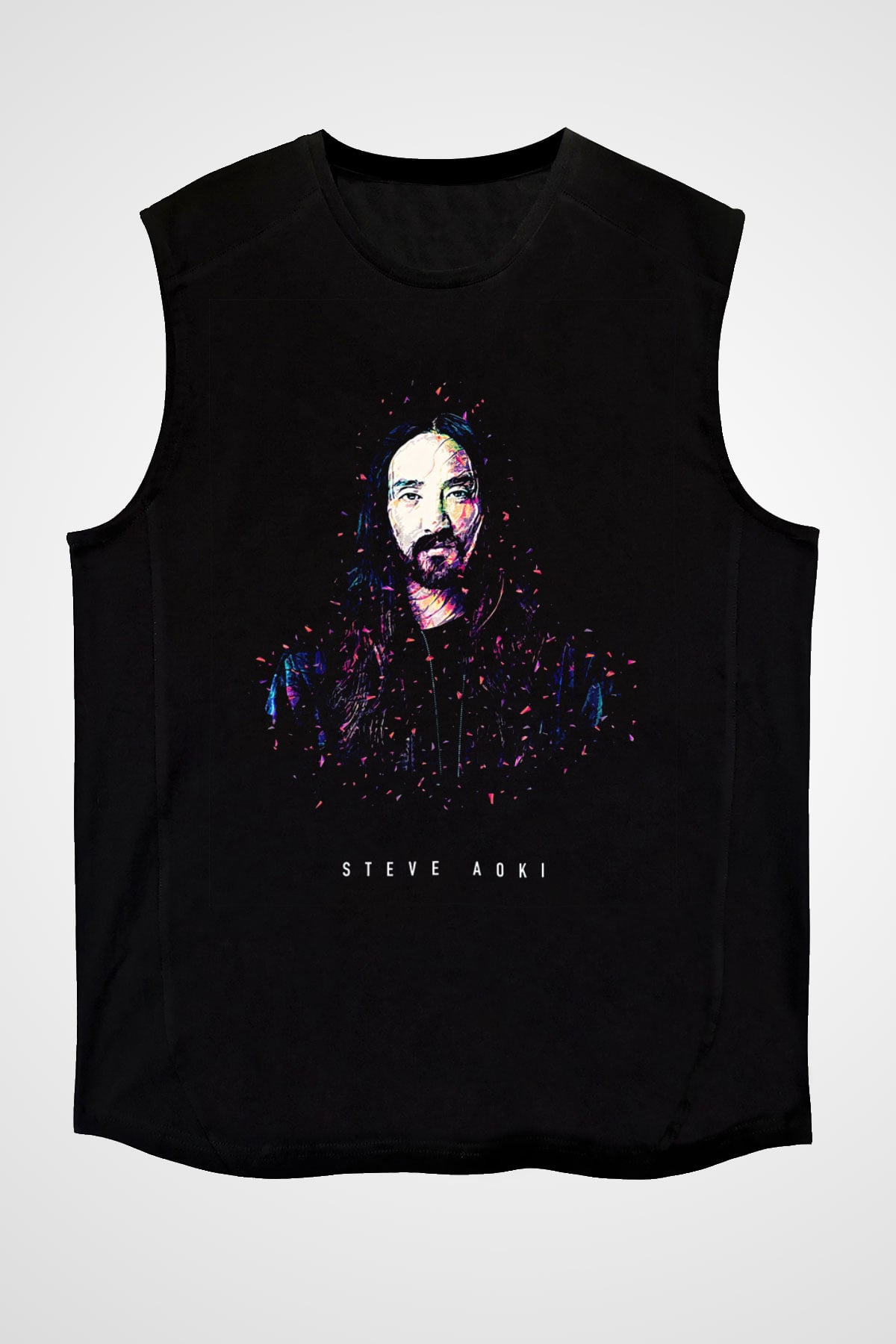 Steve Aoki Siyah Unisex Kolsuz Tişört
