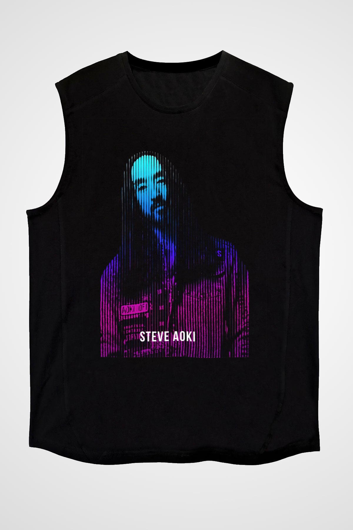 Steve Aoki Siyah Unisex Kolsuz Tişört