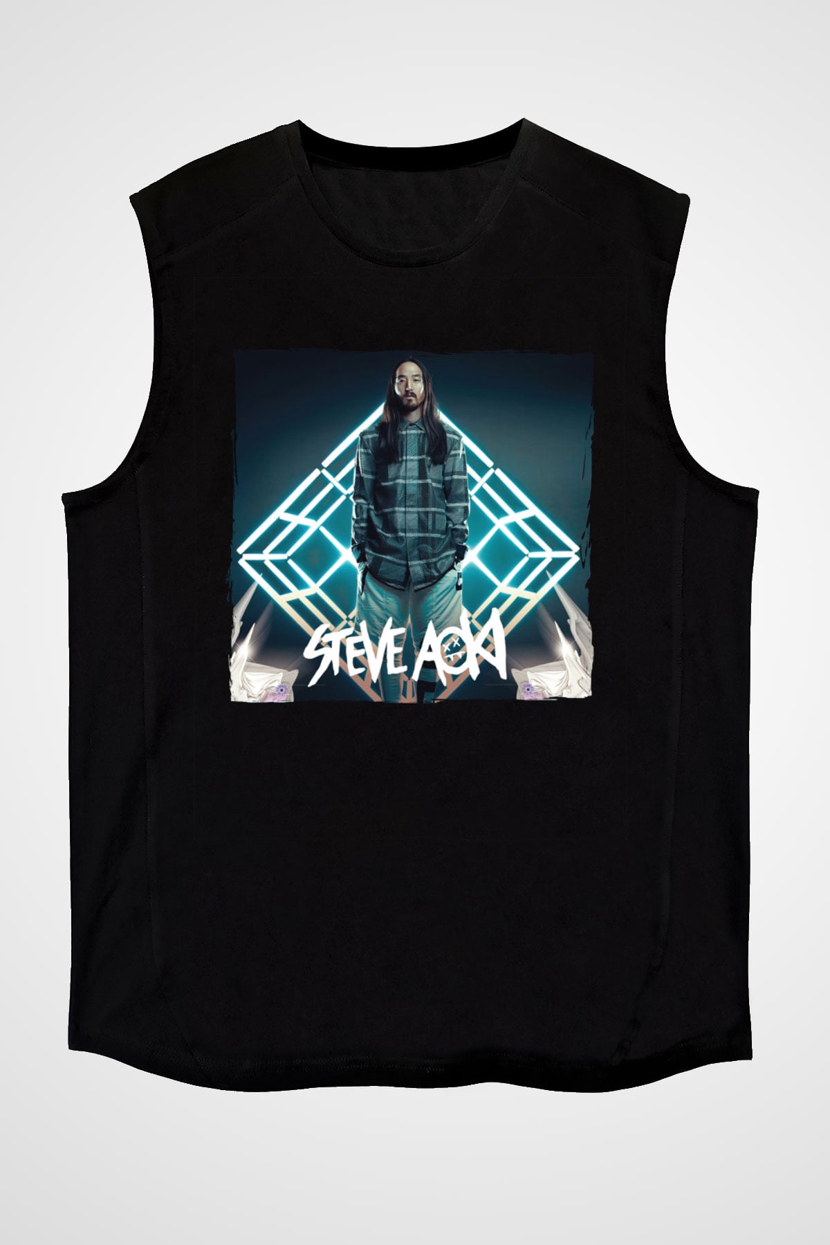 Steve Aoki Siyah Unisex Kolsuz Tişört