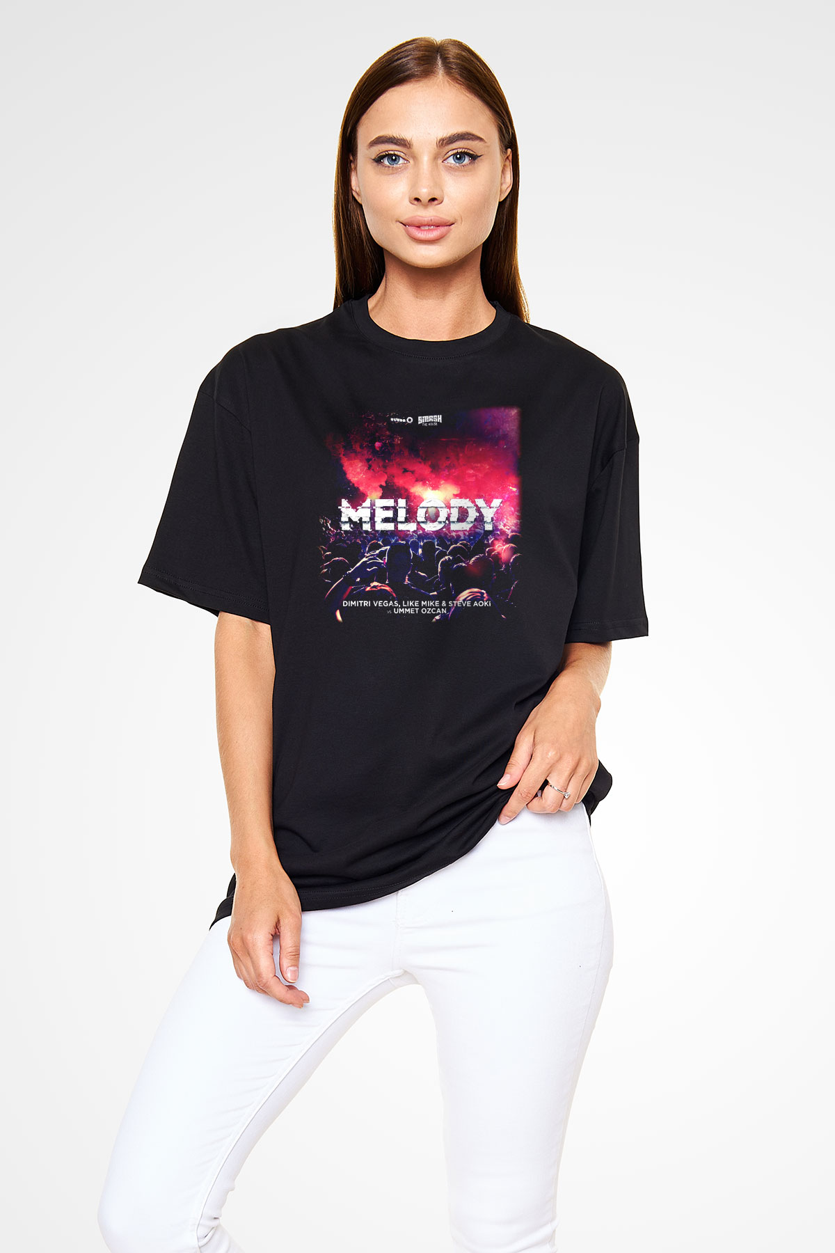 Steve Aoki Siyah Unisex Oversize Tişört T-Shirt