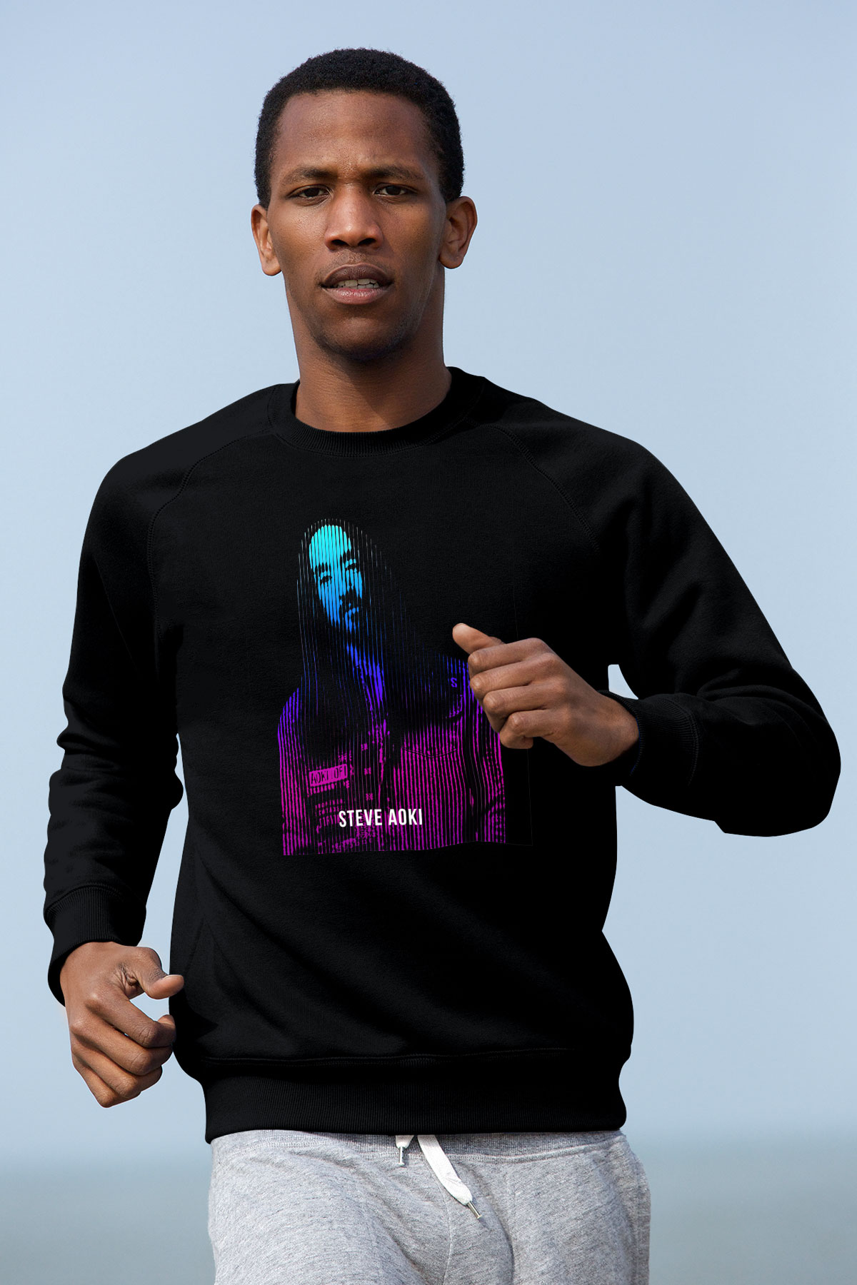 Steve Aoki Siyah Unisex Sweatshirt