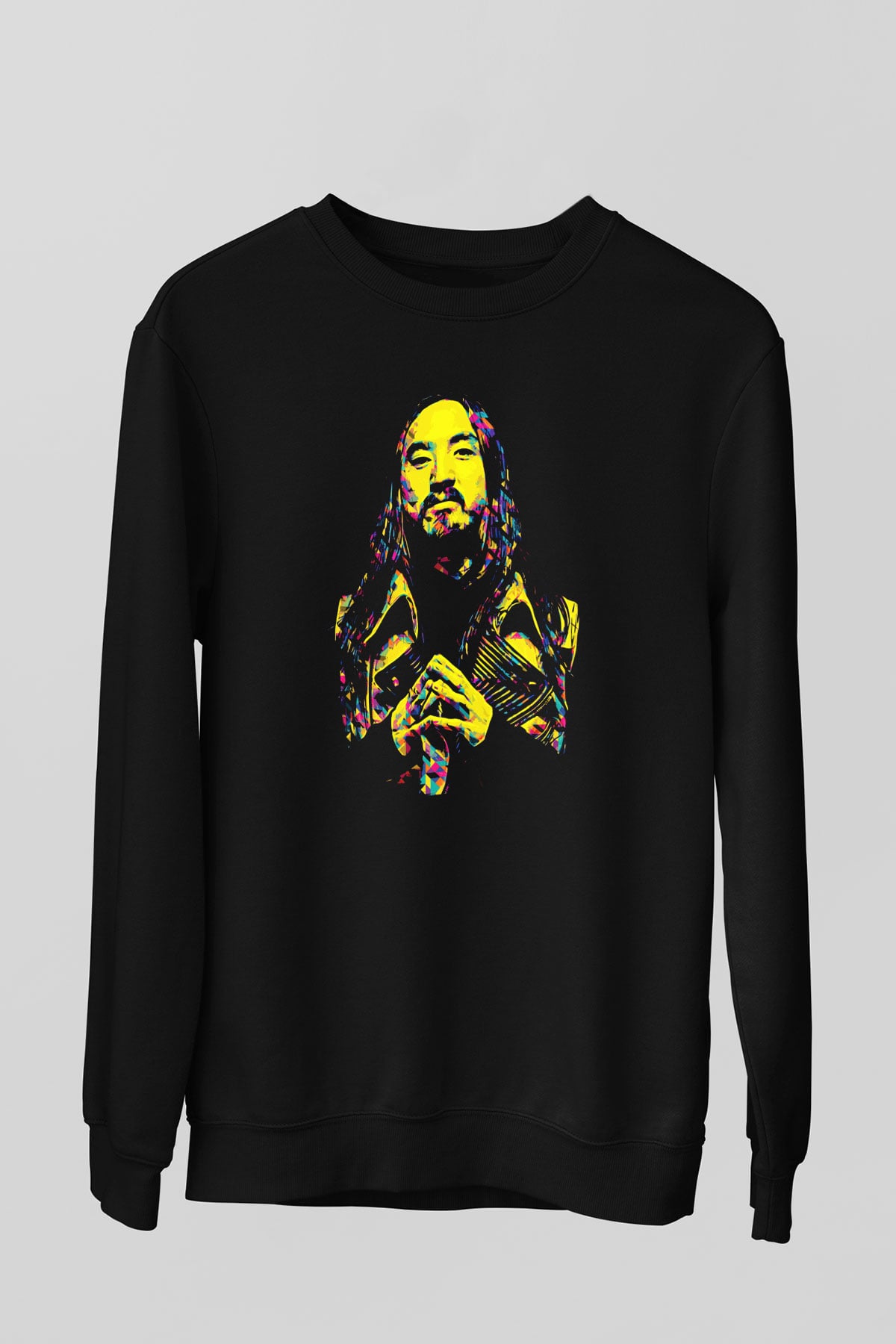 Steve Aoki Siyah Unisex Sweatshirt