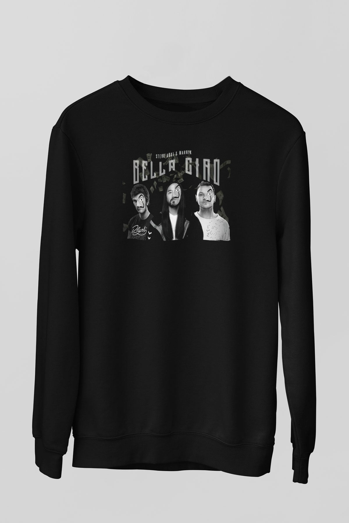 Steve Aoki Siyah Unisex Sweatshirt