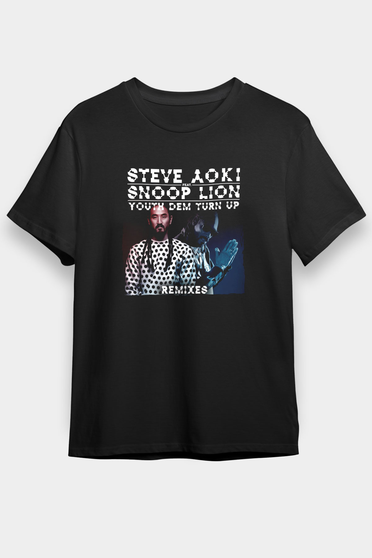 Steve Aoki Siyah Unisex Tişört T-Shirt - TişörtFabrikası