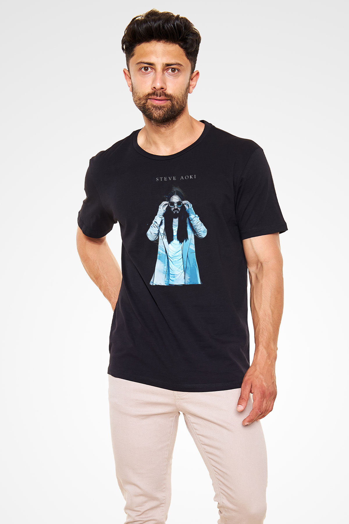 Steve Aoki Siyah Unisex Tişört T-Shirt - TişörtFabrikası