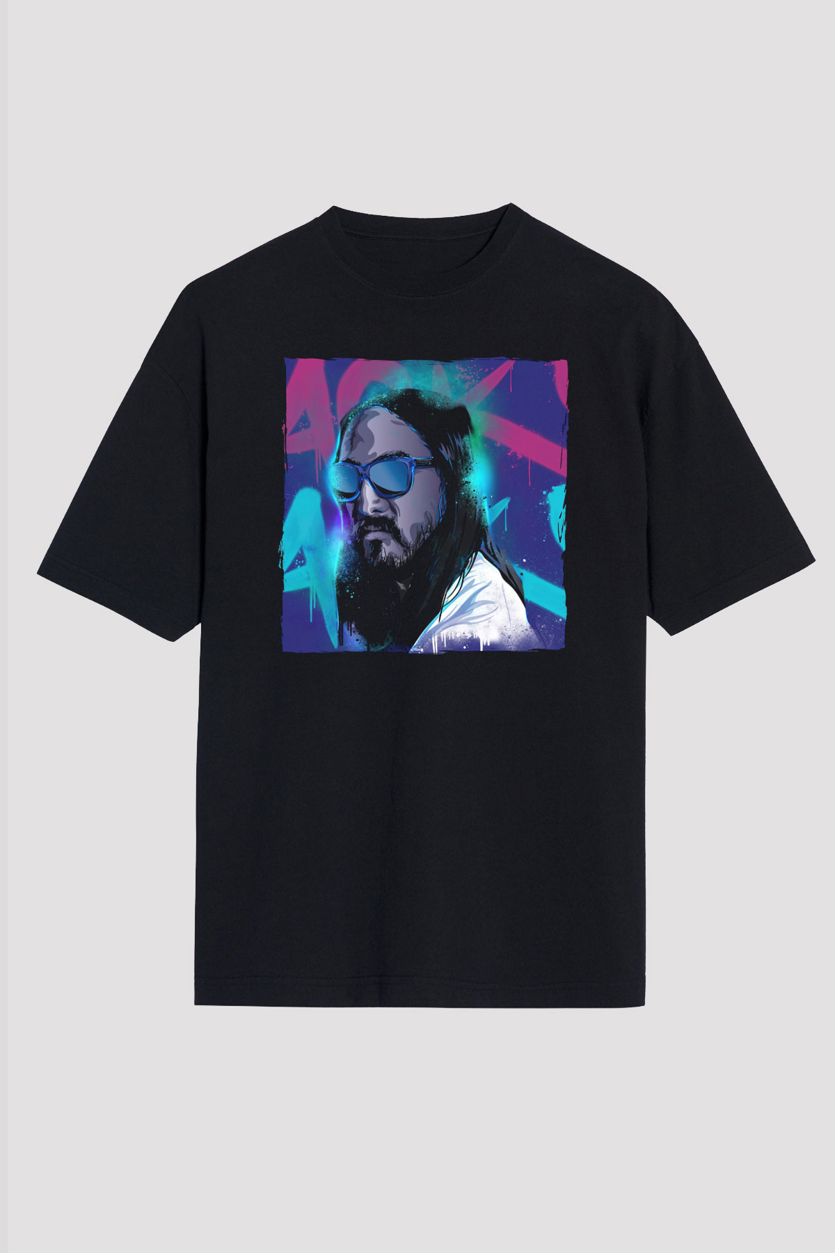 Steve Aoki Siyah Unisex Tişört T-Shirt - TişörtFabrikası