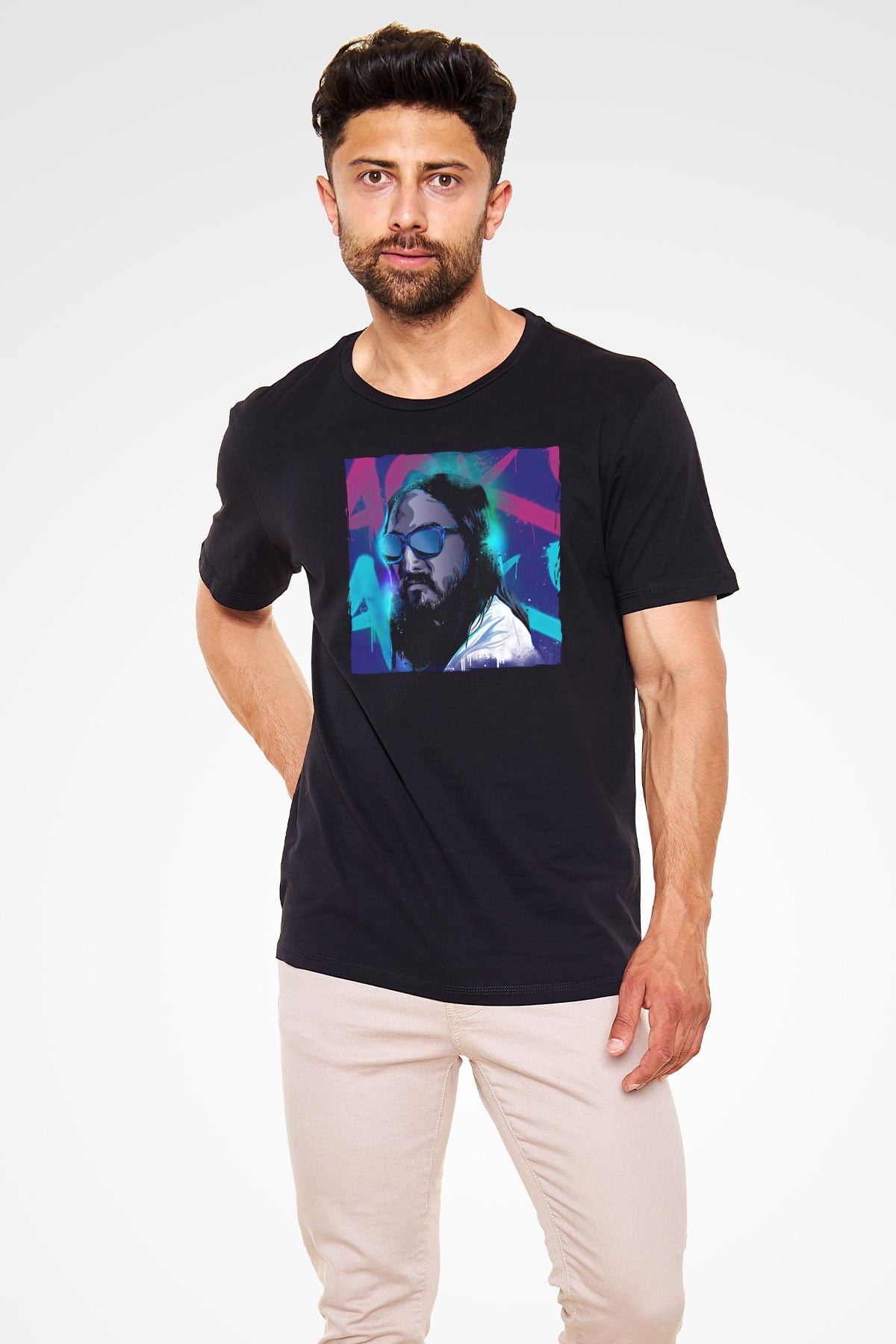 Steve Aoki Siyah Unisex Tişört T-Shirt - TişörtFabrikası