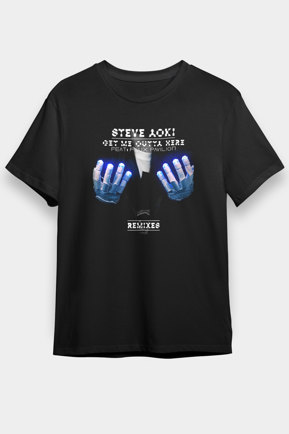 Steve Aoki Siyah Unisex Tişört T-Shirt - TişörtFabrikası