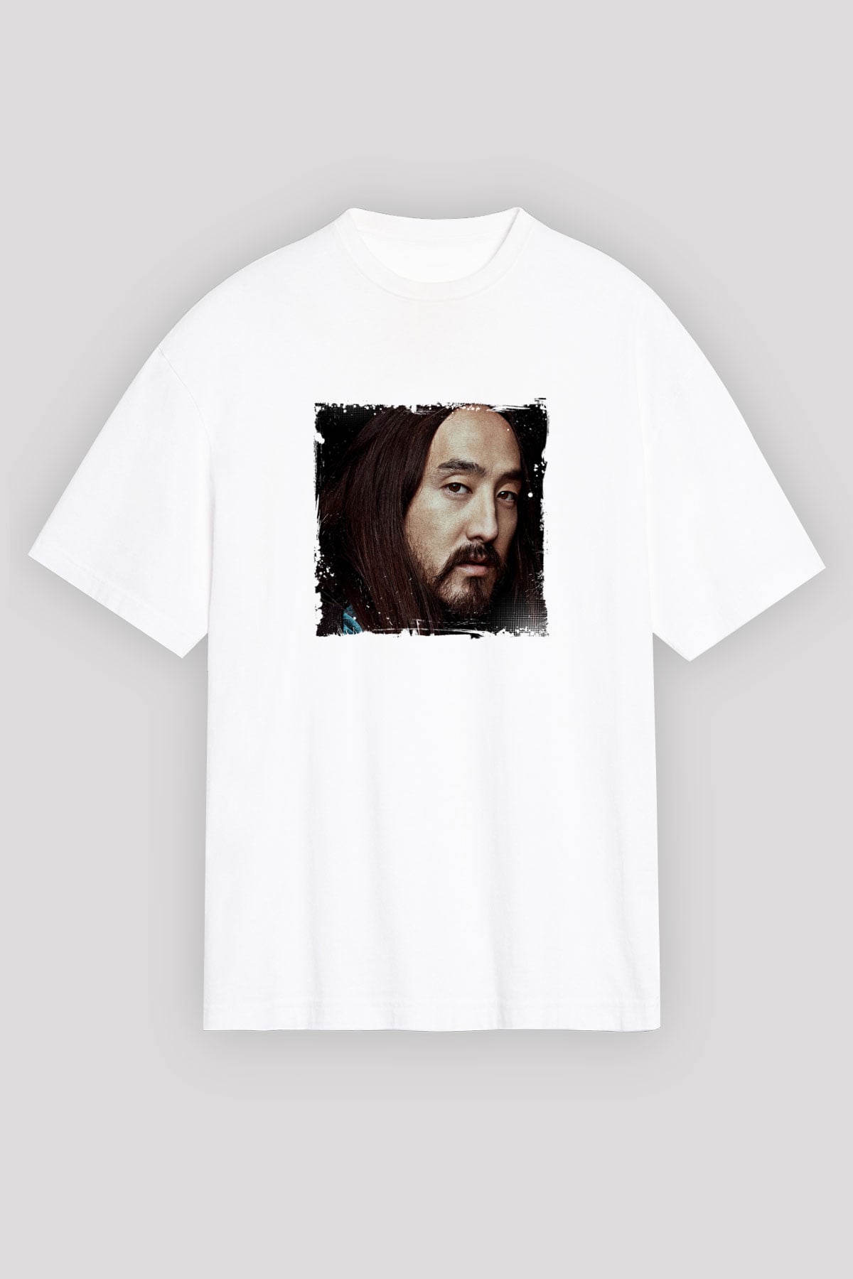 Steve AokiBaskılı Beyaz Tişört