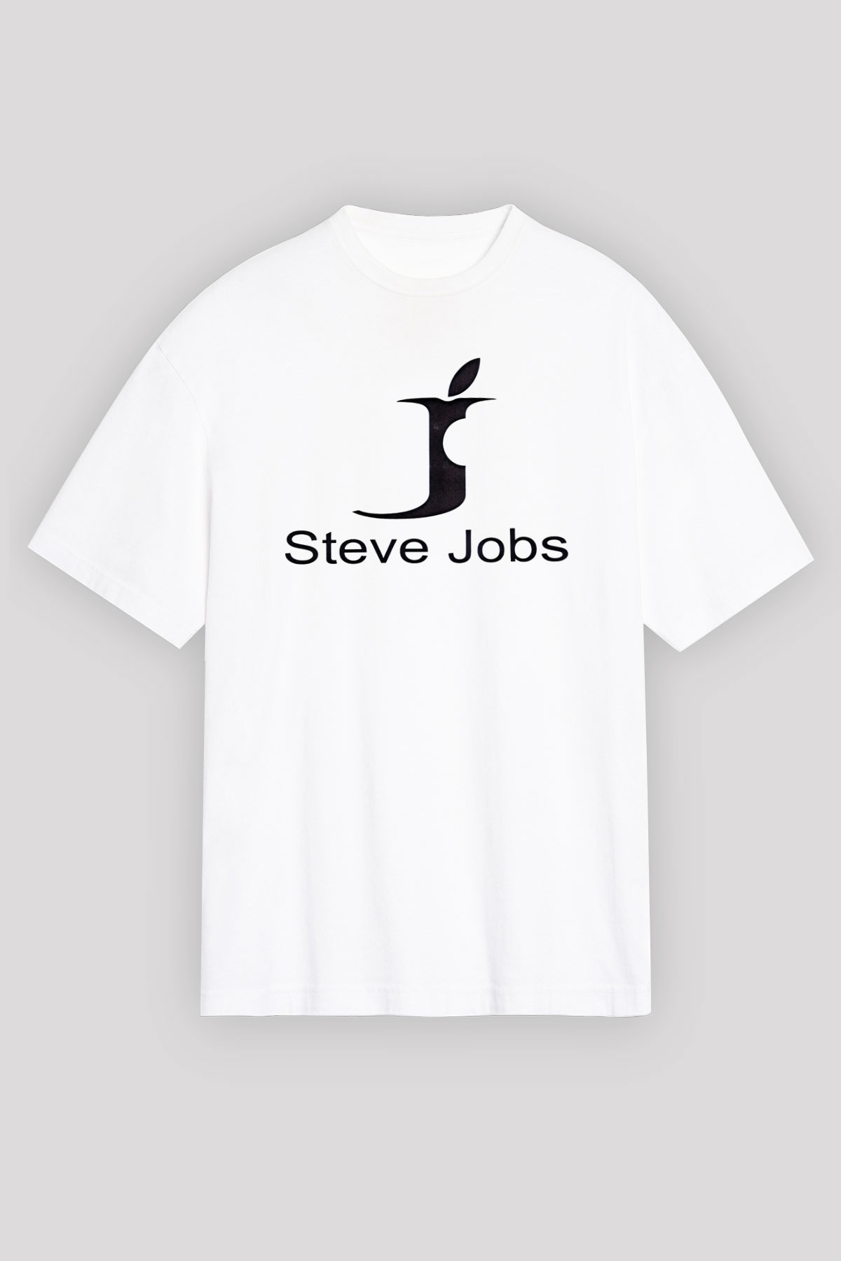 Steve Jobs Beyaz Unisex Oversize Tişört T-Shirt