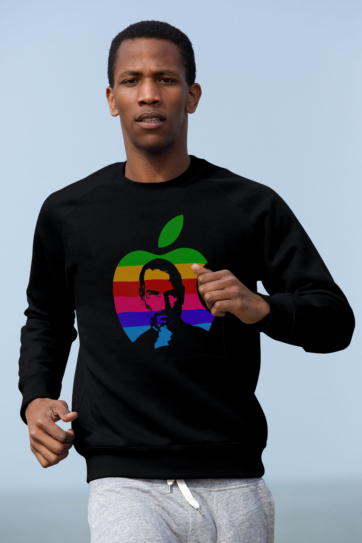 Steve Jobs Siyah Unisex Sweatshirt